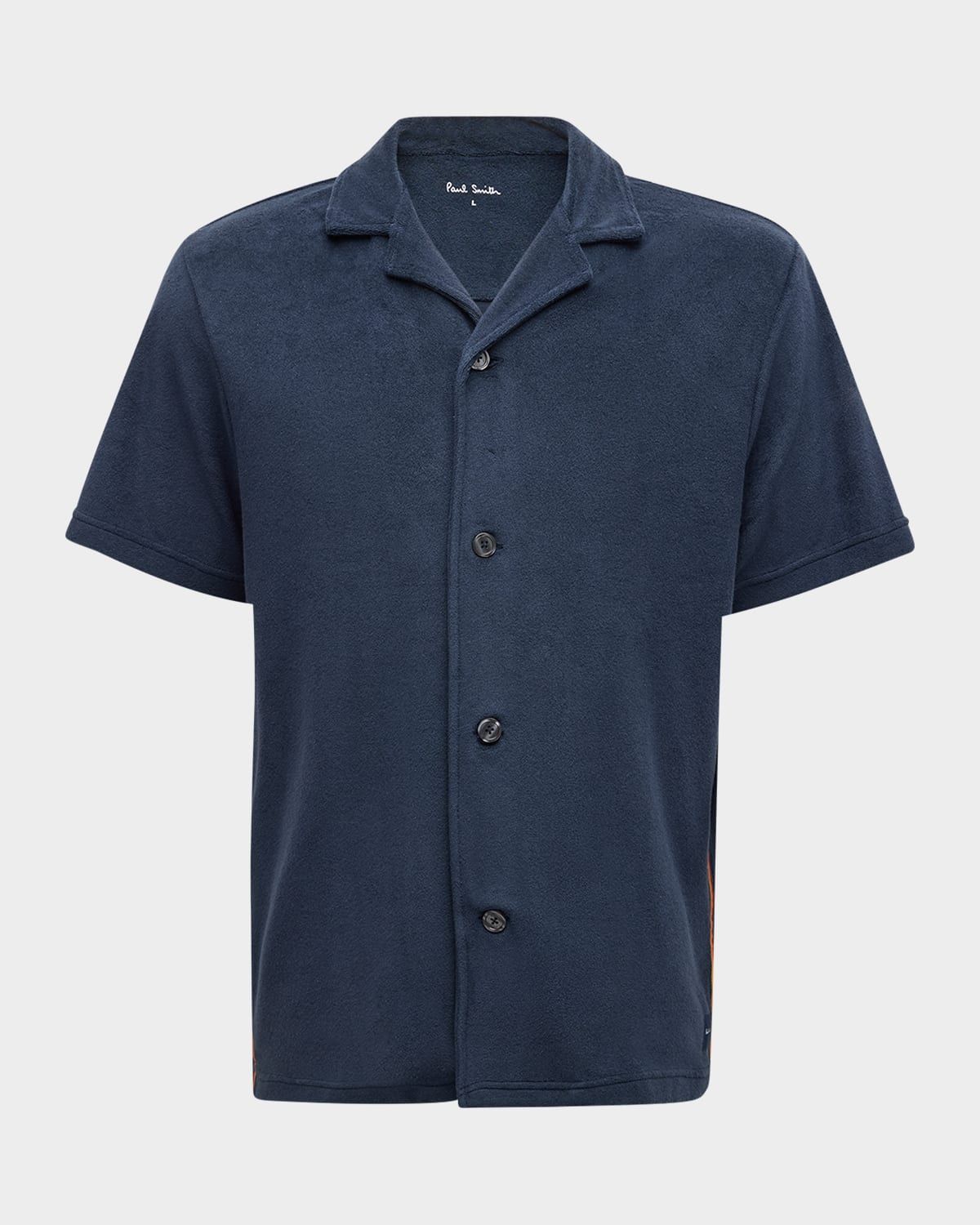Men & apos;s Cotton Terry Short-Sleeve Shirt