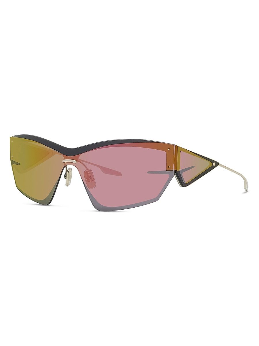 Men's GIV CUT Geometric Sunglasses - Rose Gold Gradient