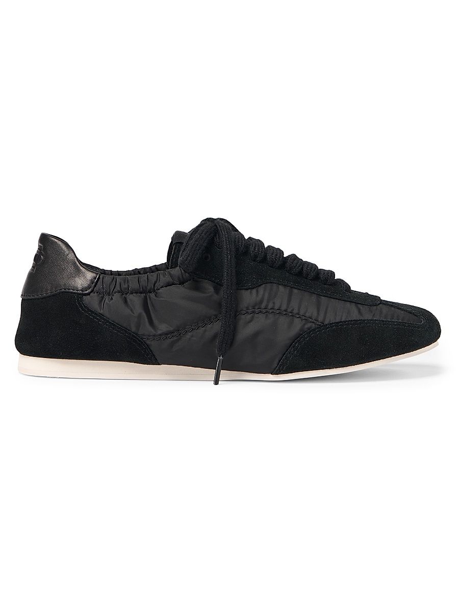 Women's Georgie Elasticized Low-Top Sneakers - Black - Size 7