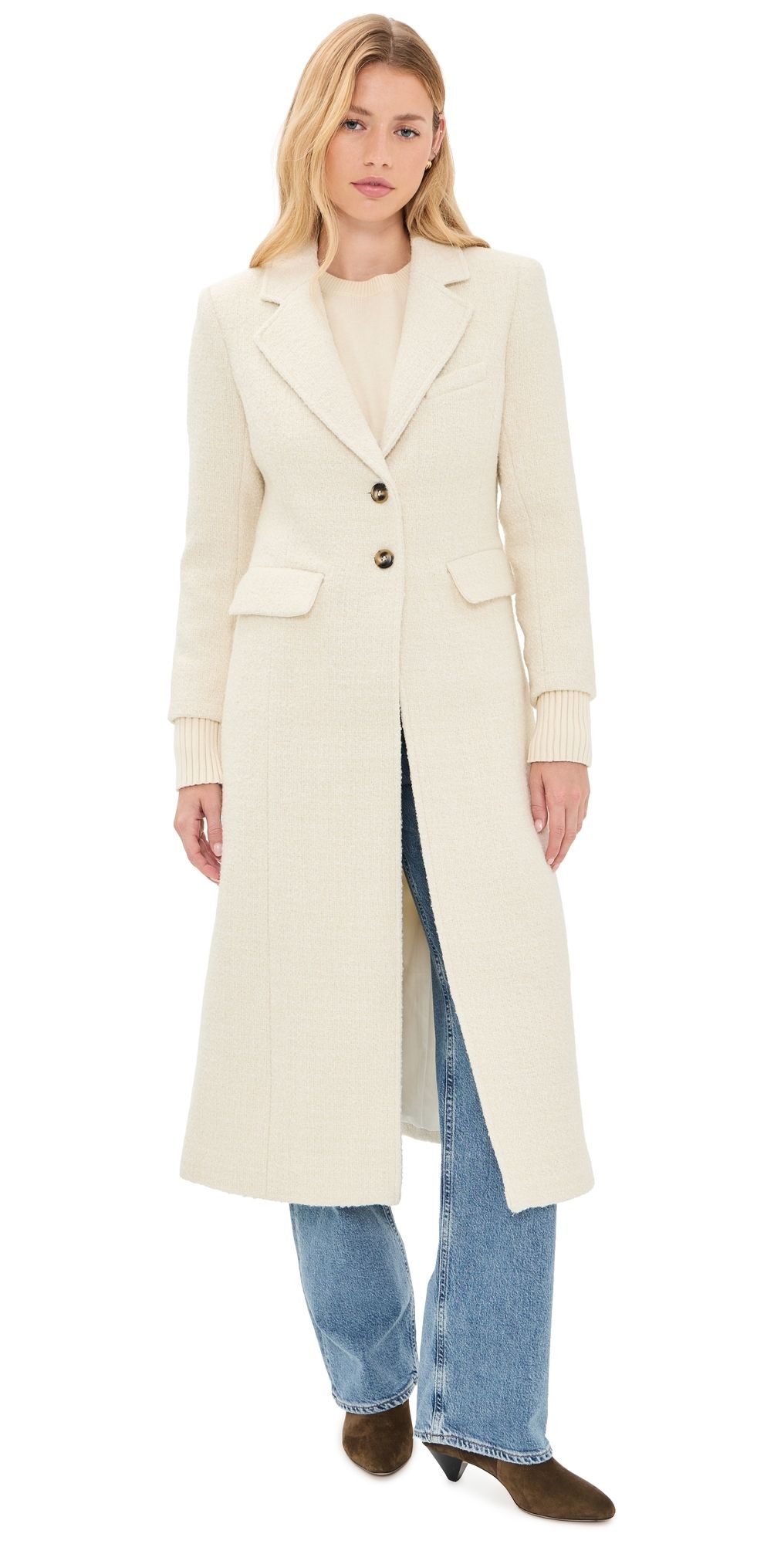 Favorite Daughter The Petite City Coat Ivory XXS