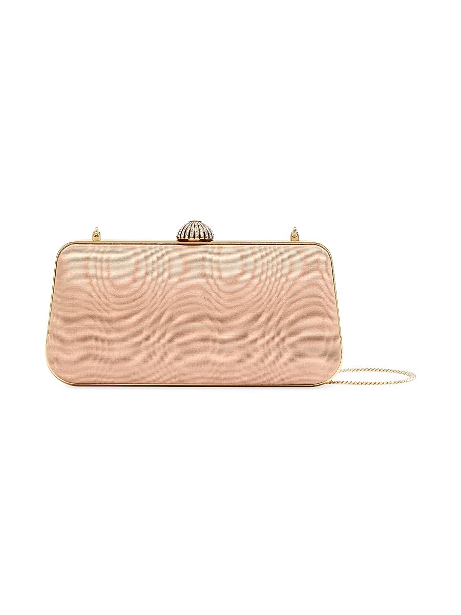 Women's Carry Secrets Minaudiere Clutch in Moiré Fabric - Beige