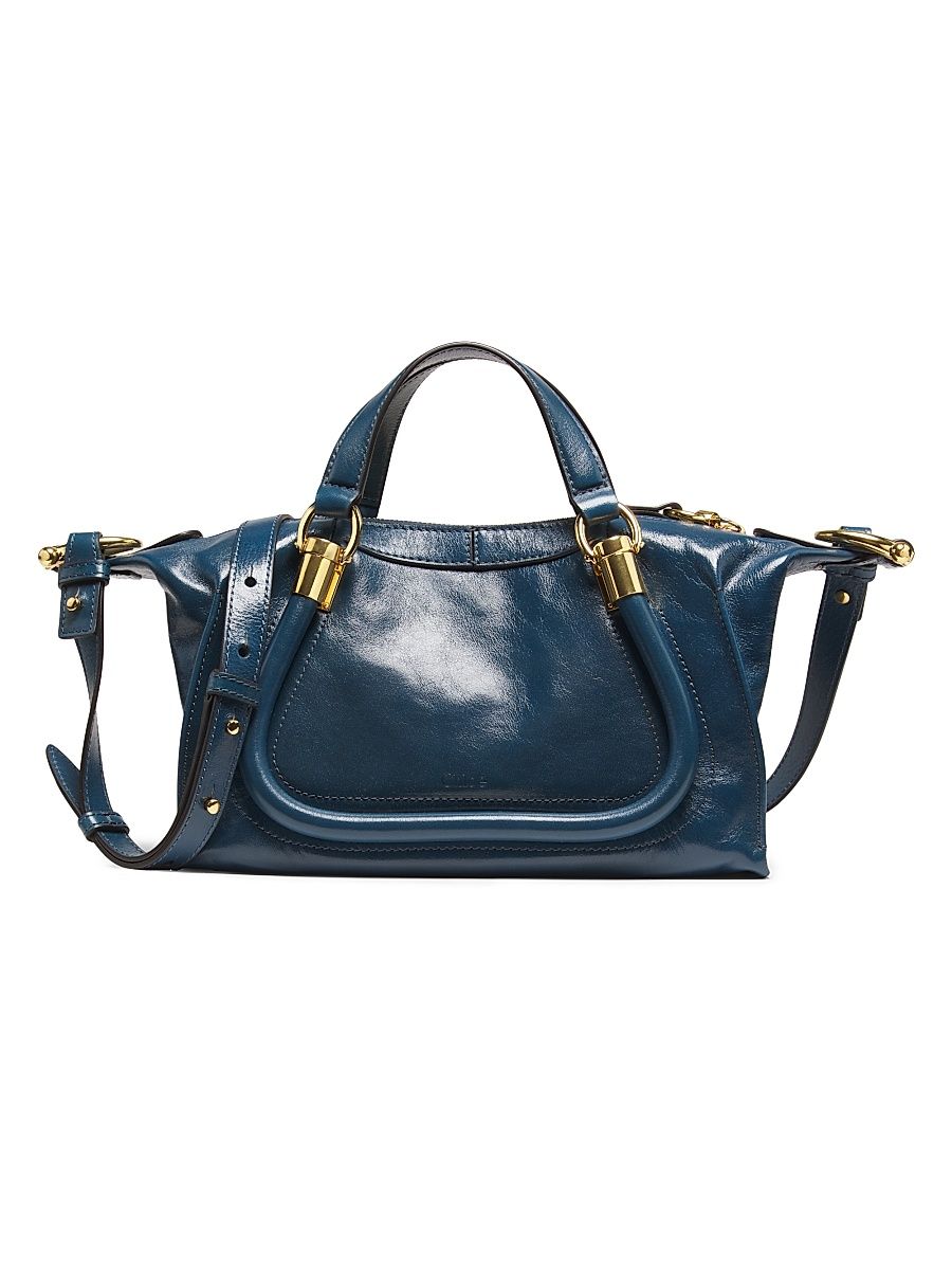 Women's Small Paraty 24 Leather Top Handle Bag - Tapestry Blue