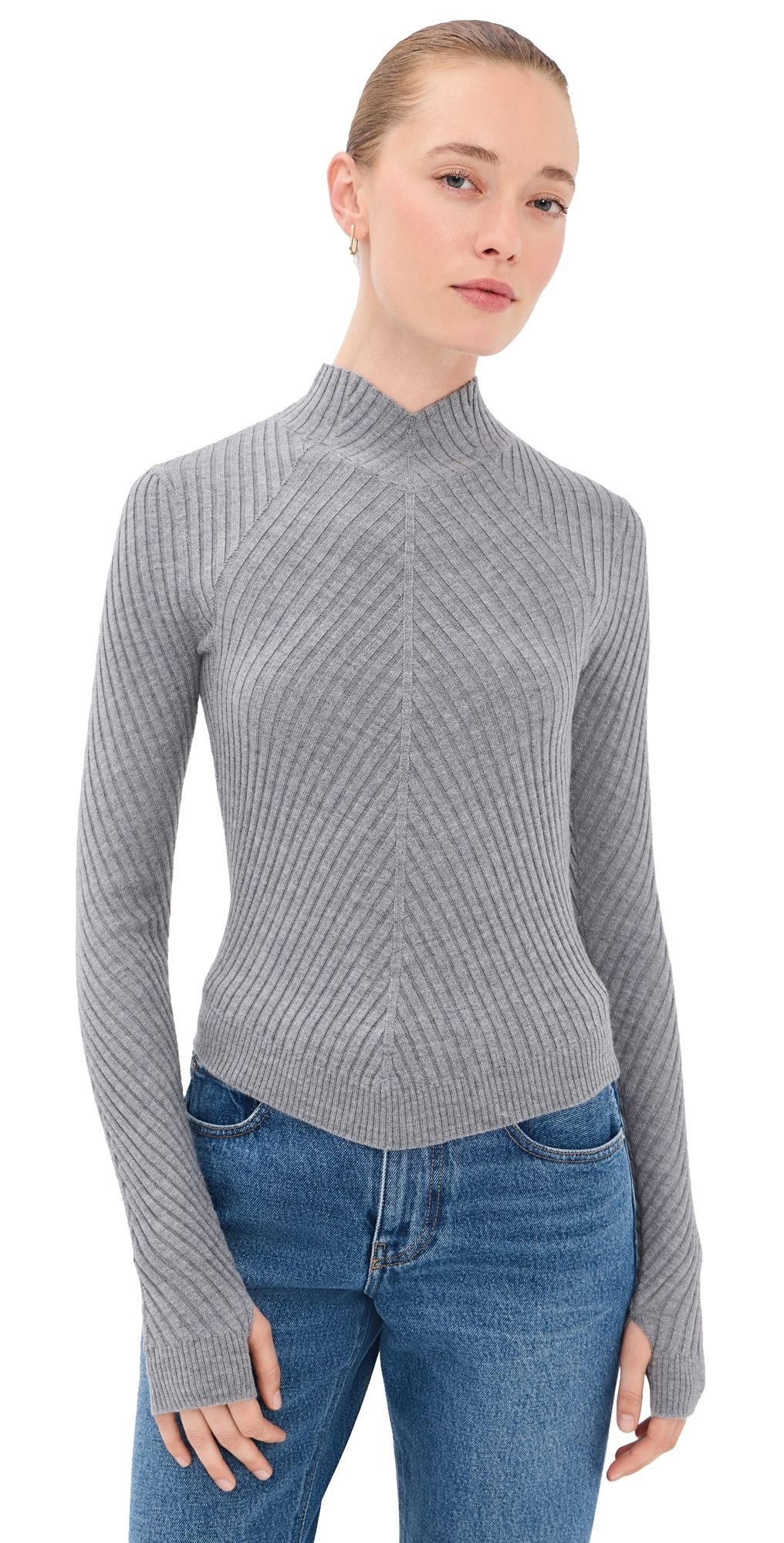 Victoria Beckham Georgia Jumper Grey Marl S