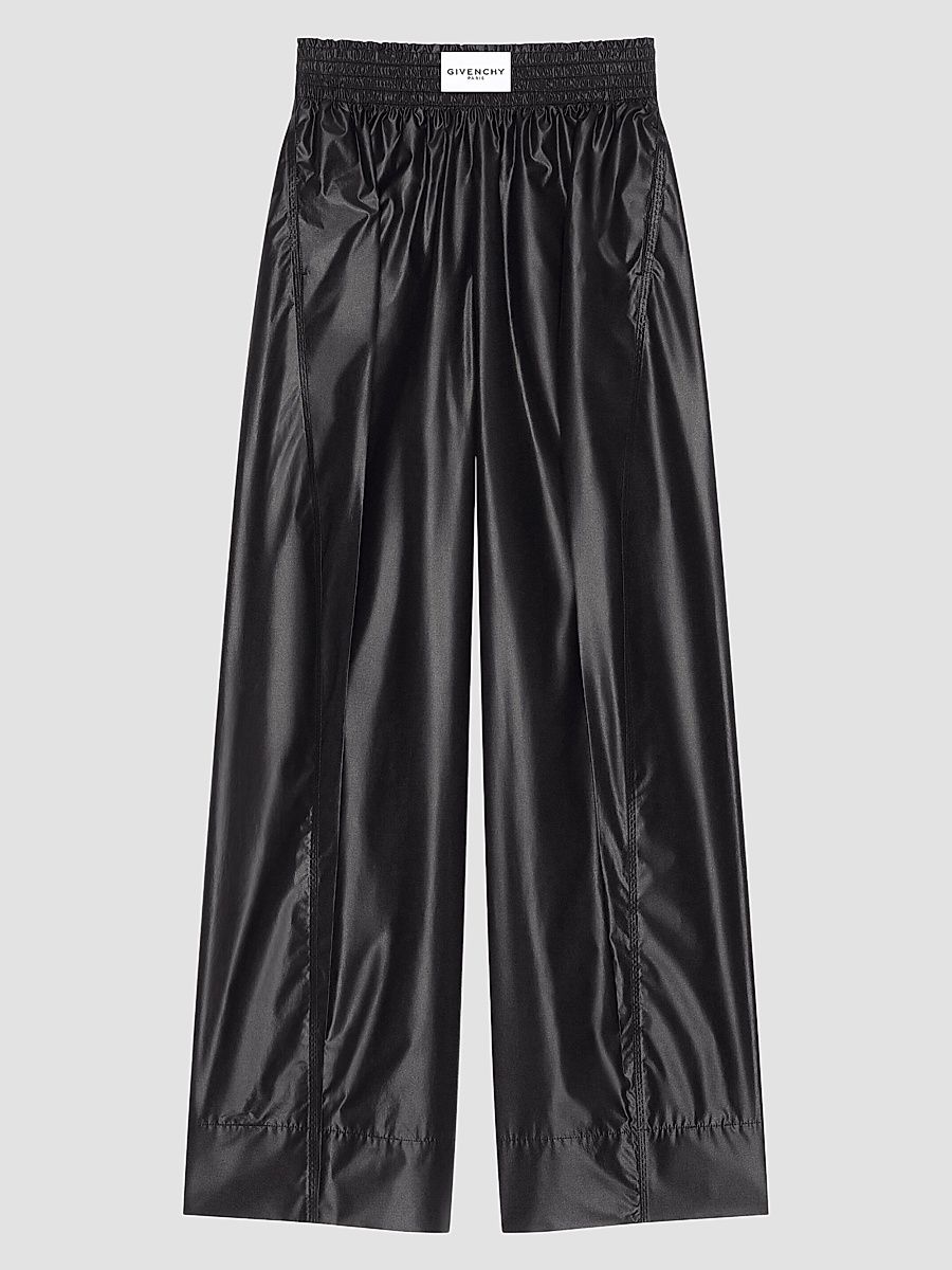Givenchy Women's Cocoon Elastic-Waist Pants in Technical Poplin - Black - Size 10