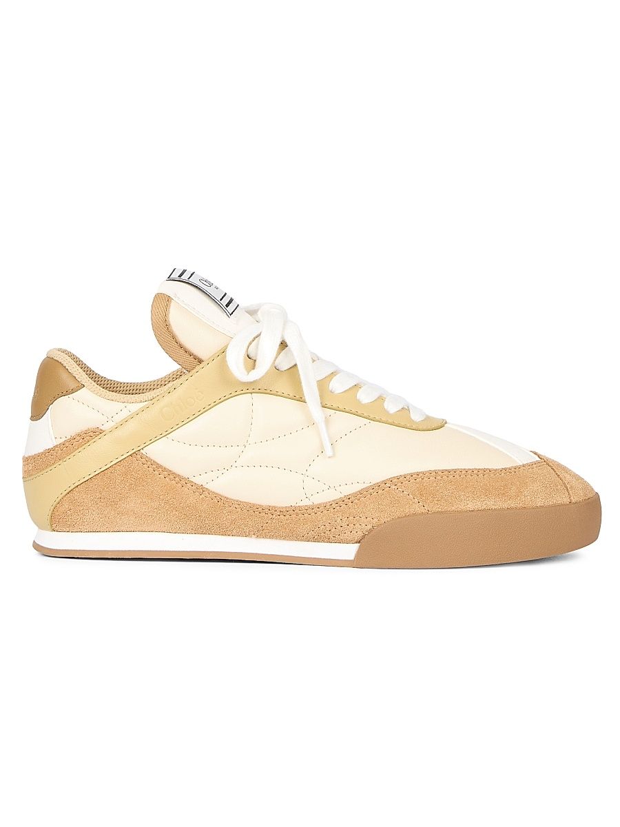 Women's Chloé Kick Low-Top Sneakers - Light Ochre - Size 9