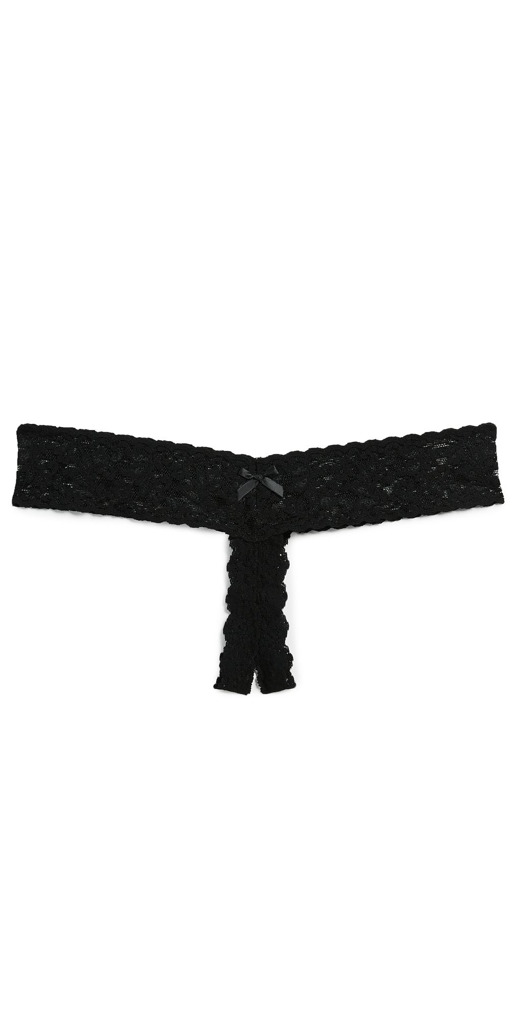 Hanky Panky After Midnight Open Gusset Low Rise Thong Black One Size