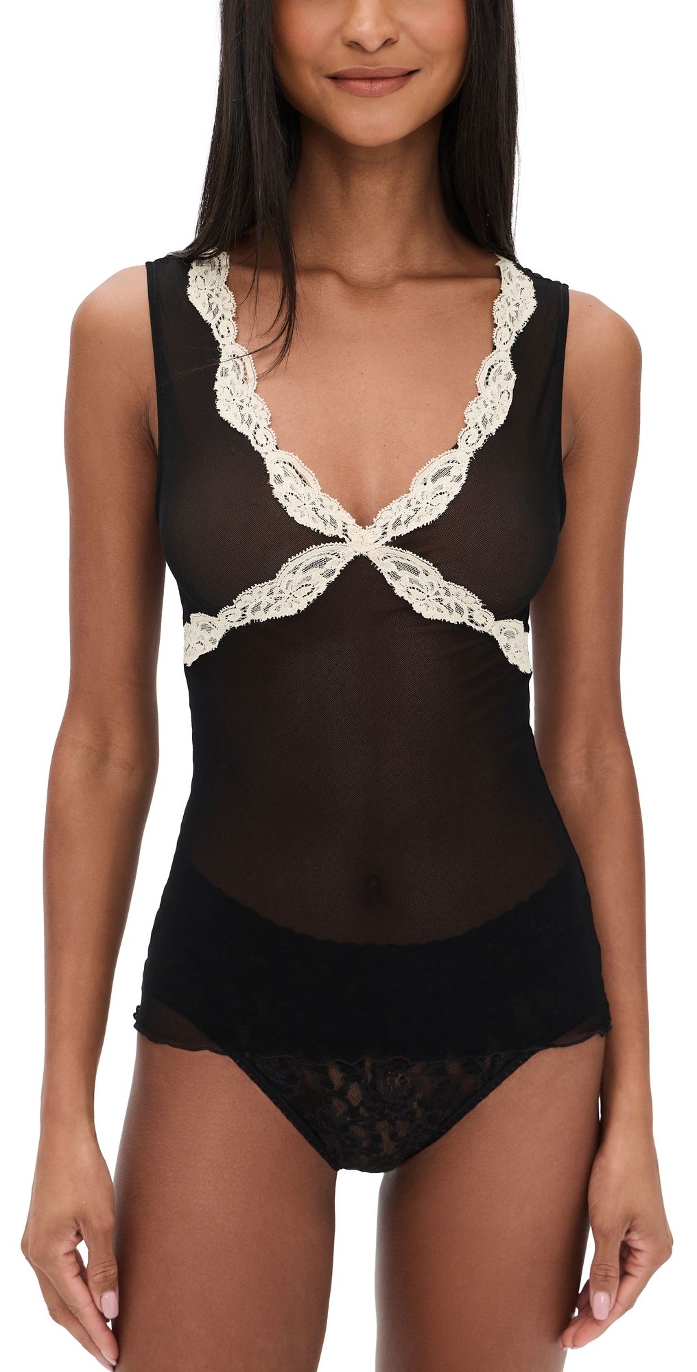 Only Hearts Empire Tank Top Black/Cream M/L