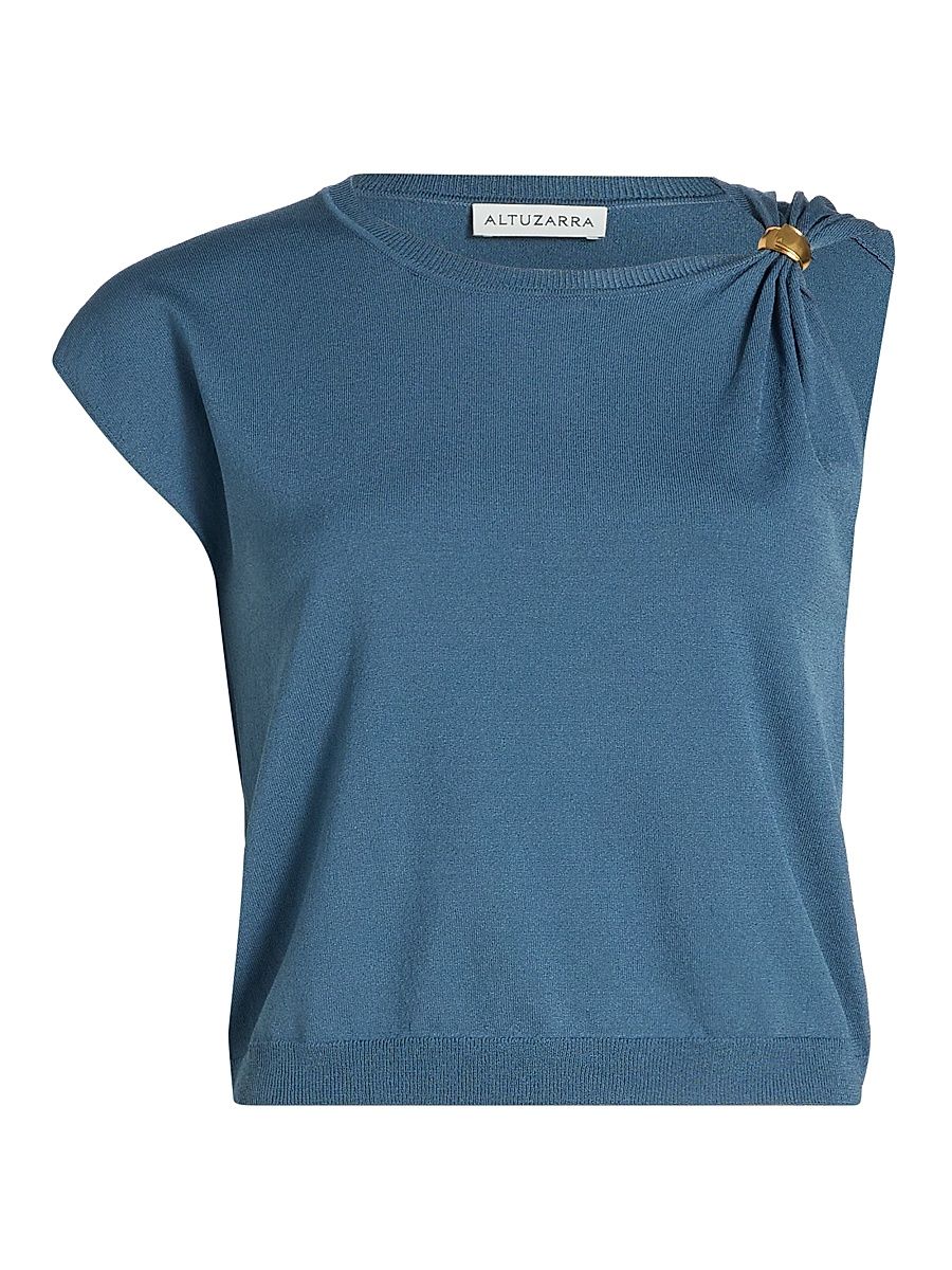 Women's Rinaldi Pinched Top - Ash Blue - Size XL
