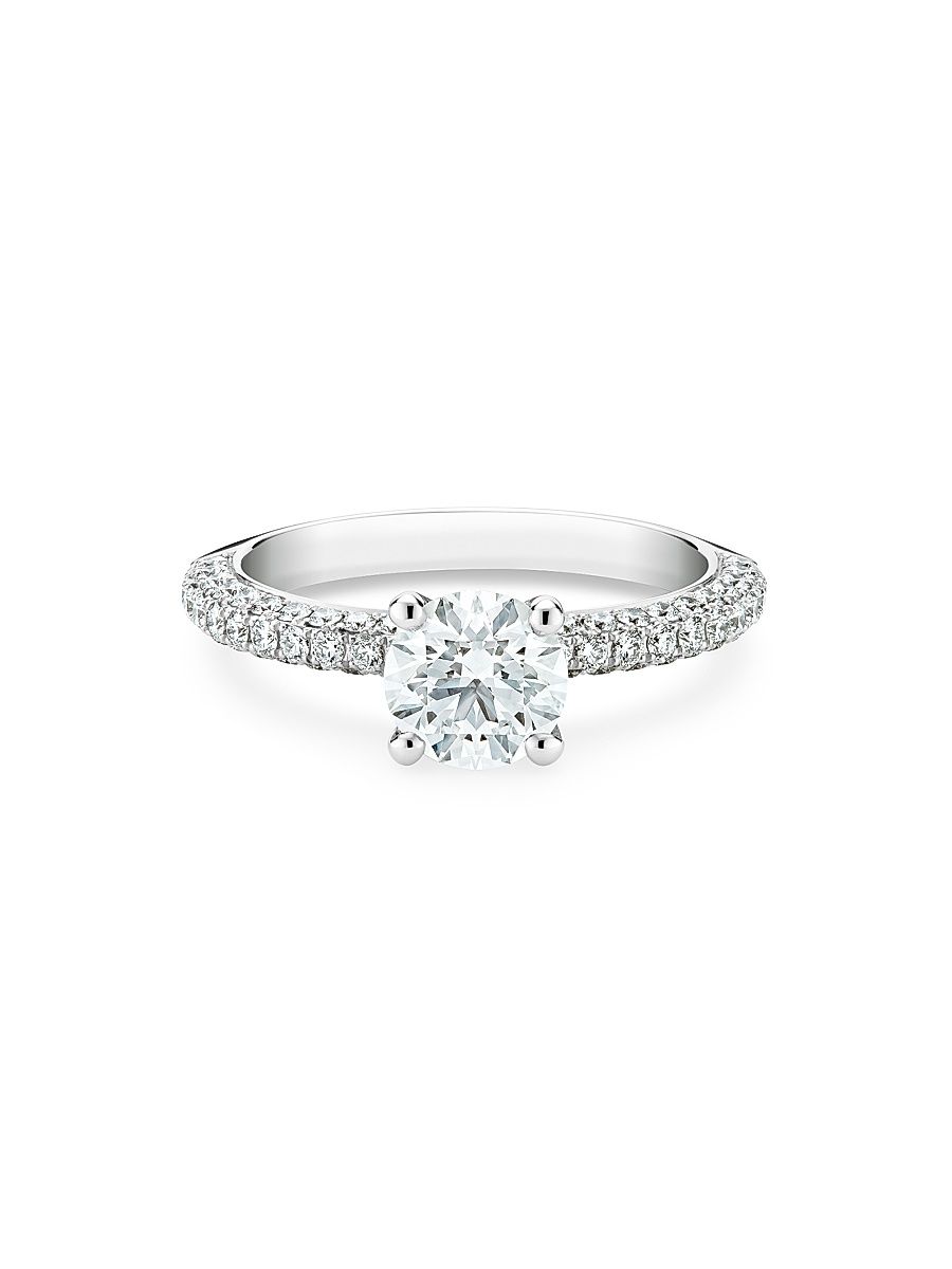 Women's DB Darling Platinum & 1.6 TCW Diamond Engagement Ring - White - Size 6.5