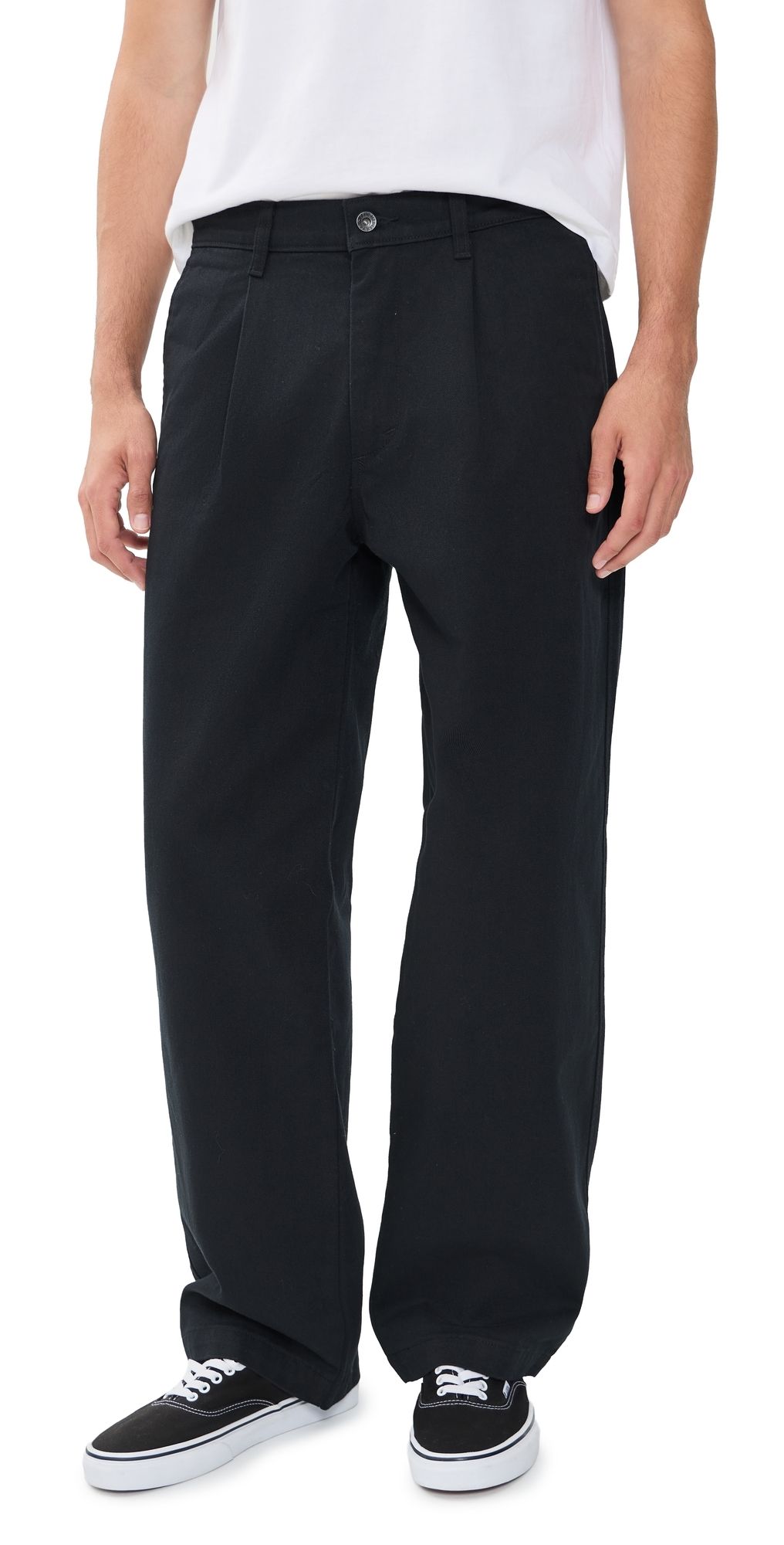 Levi's Loose Pleated Work Chinos Mineral Black Twill 36