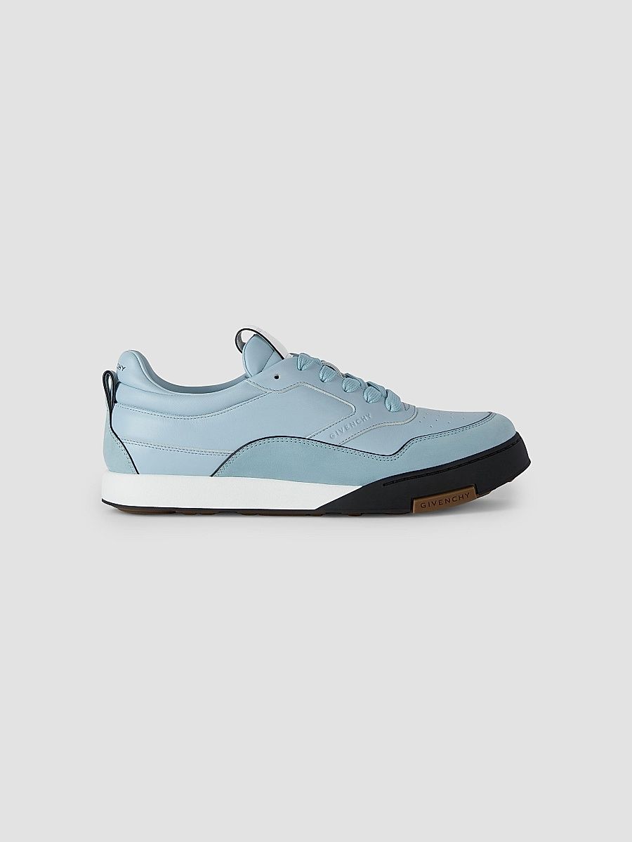 Givenchy Men's Yard Sneakers in Leather - Sky Blue Black - Size 13