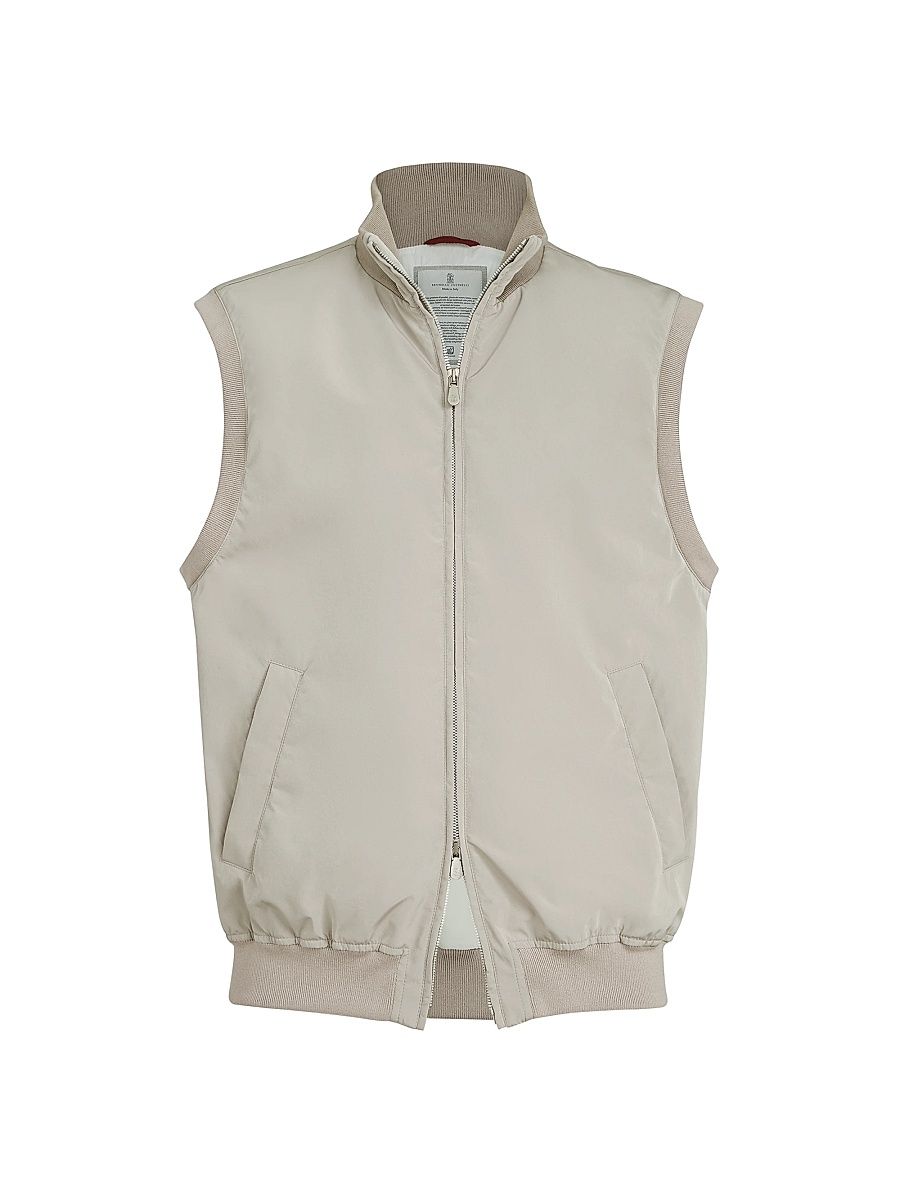 Men's Bonded Nylon Vest with Thermore Padding - Dove Grey - Size 52