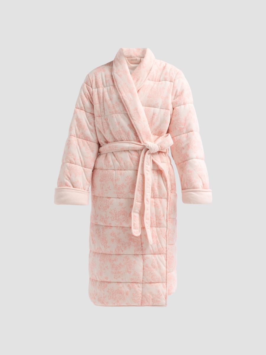 Papinelle Women's Nostalgia Cuddle Puffa Robe - Persimmon - Size XS