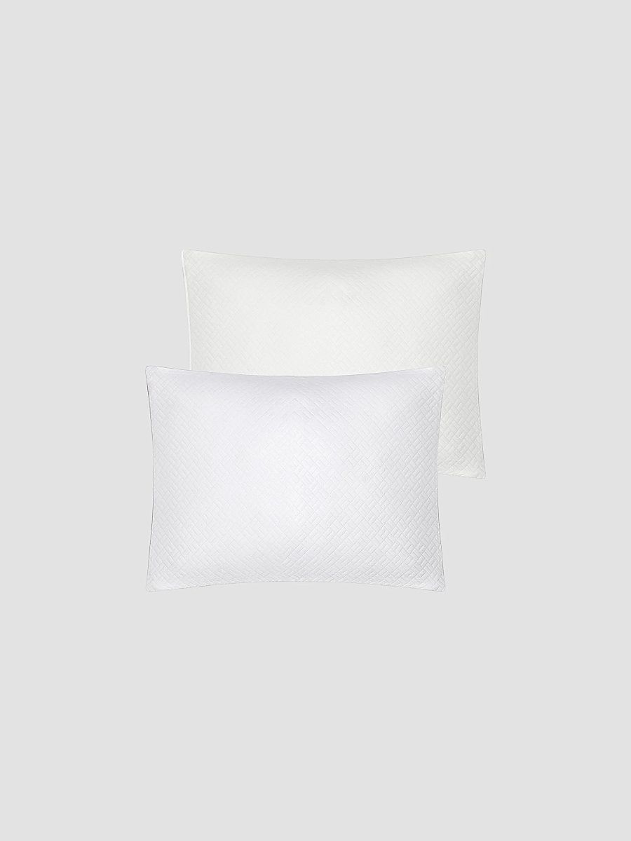 Home Treasures Savannah Quilted Cotton King Sham - White