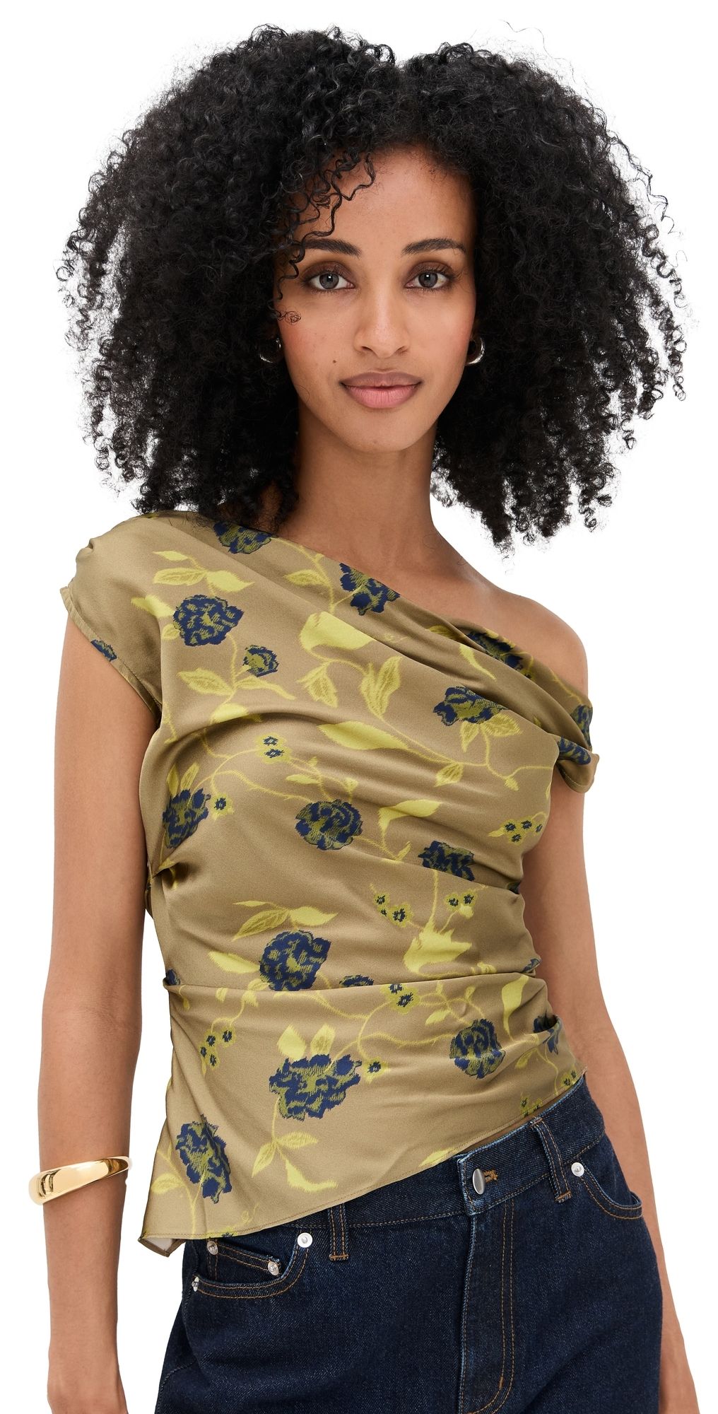 STAUD Phare Silk Top Vintage Floral 12