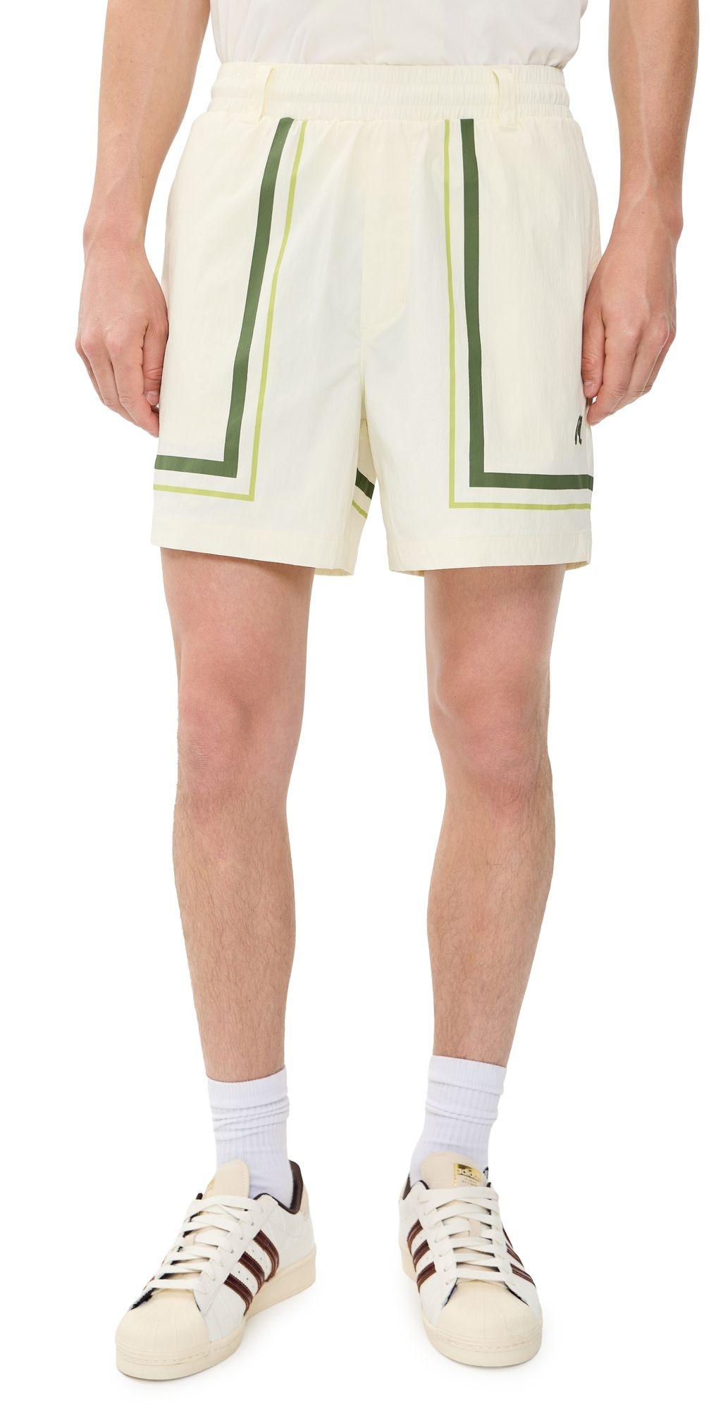 Malbon Scooter Playa Shorts 5.5 Cream XL