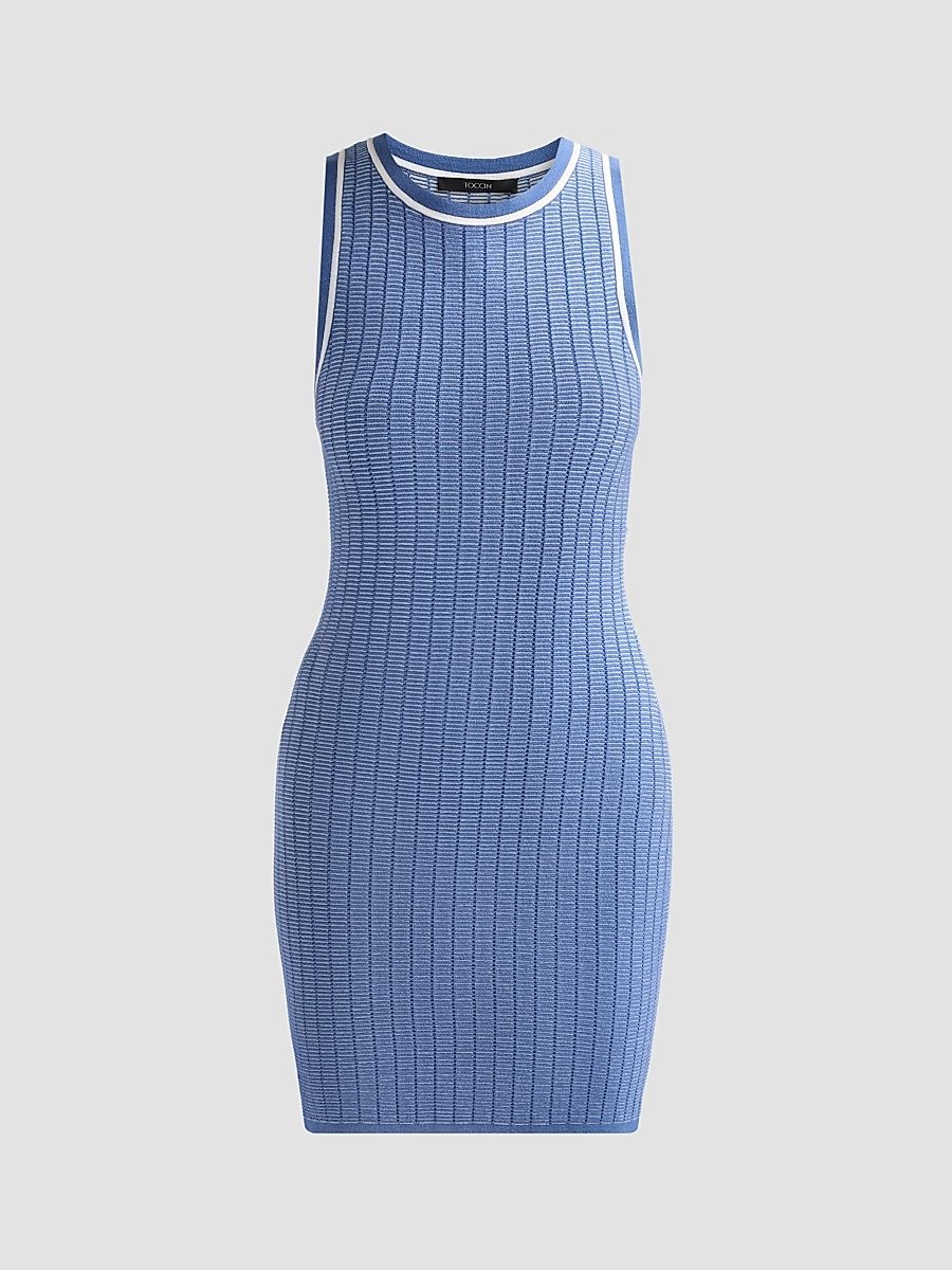 Women's Patty Bodycon Mini Dress - Ocean Optic Multi - Size XS