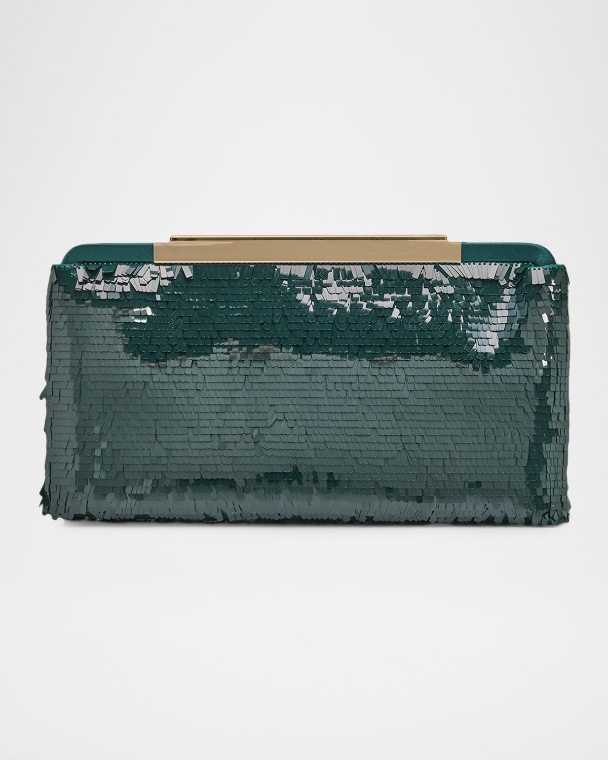 Sequin-Covered Clutch Bag