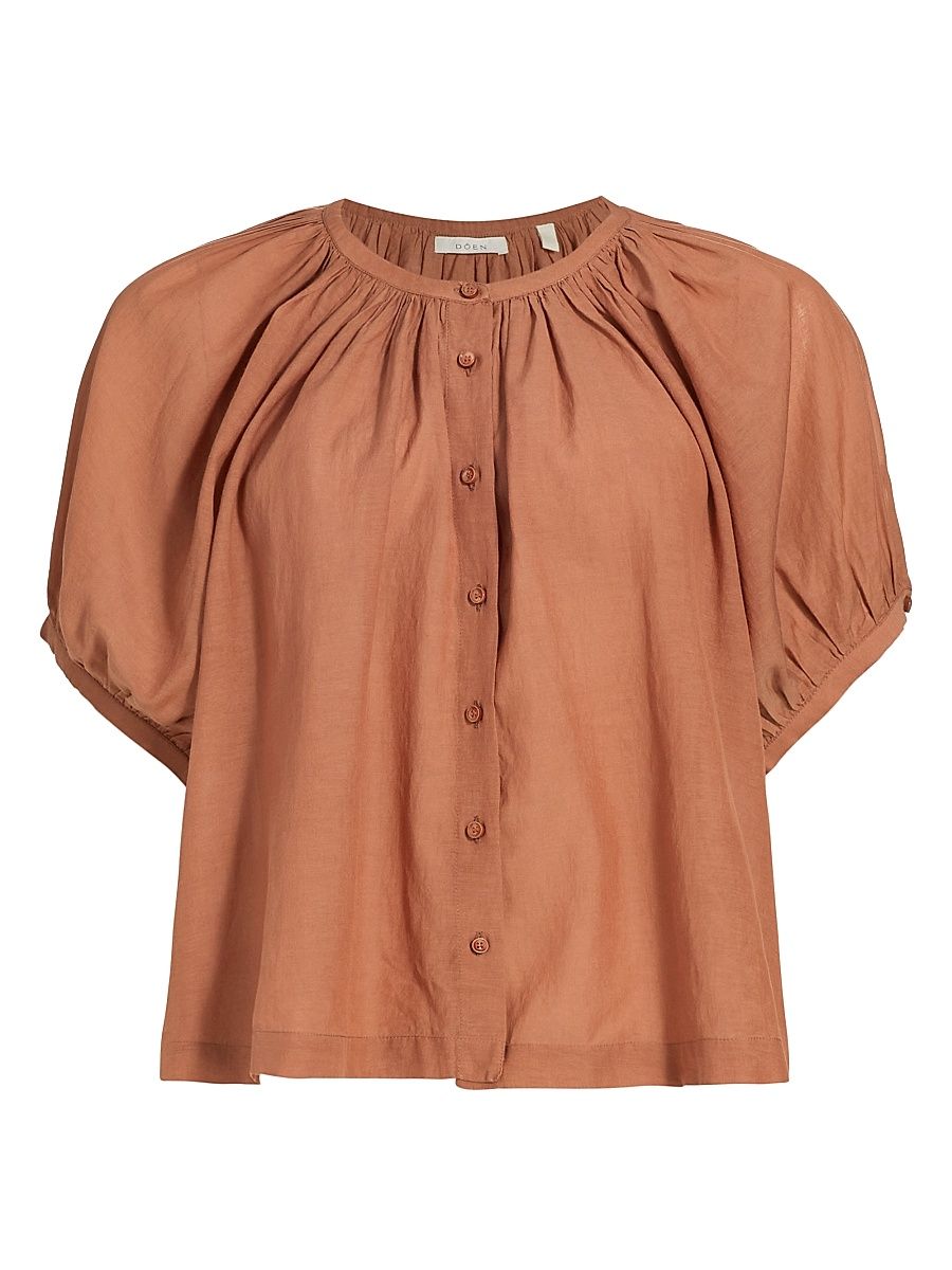 Women's June Puff-Sleeve Top - Tierra - Size Medium