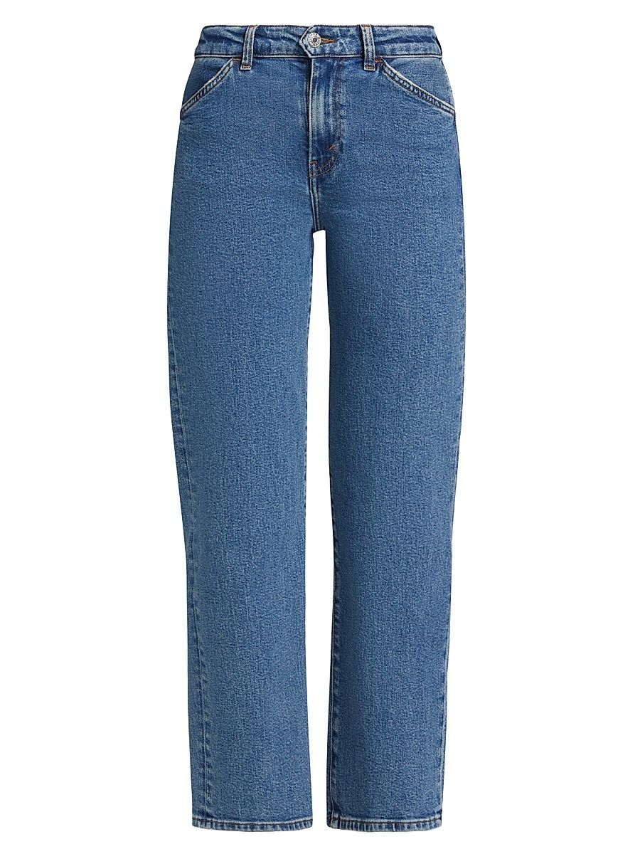Women's The Westley Mid-Rise Straight Ankle Jeans - Blue Mere - Size 31