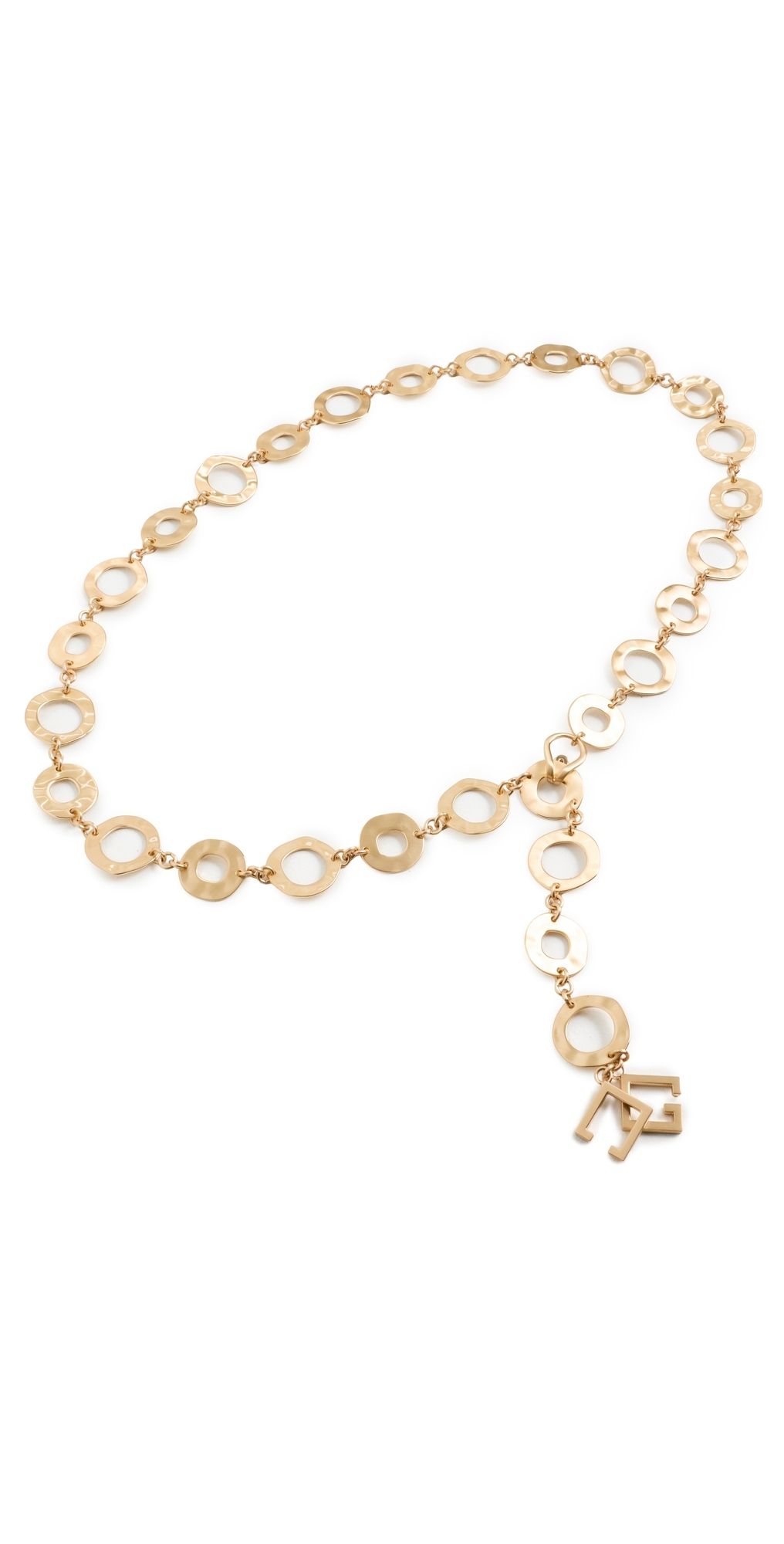 Cult Gaia Brielle Belt Brushed Brass One Size