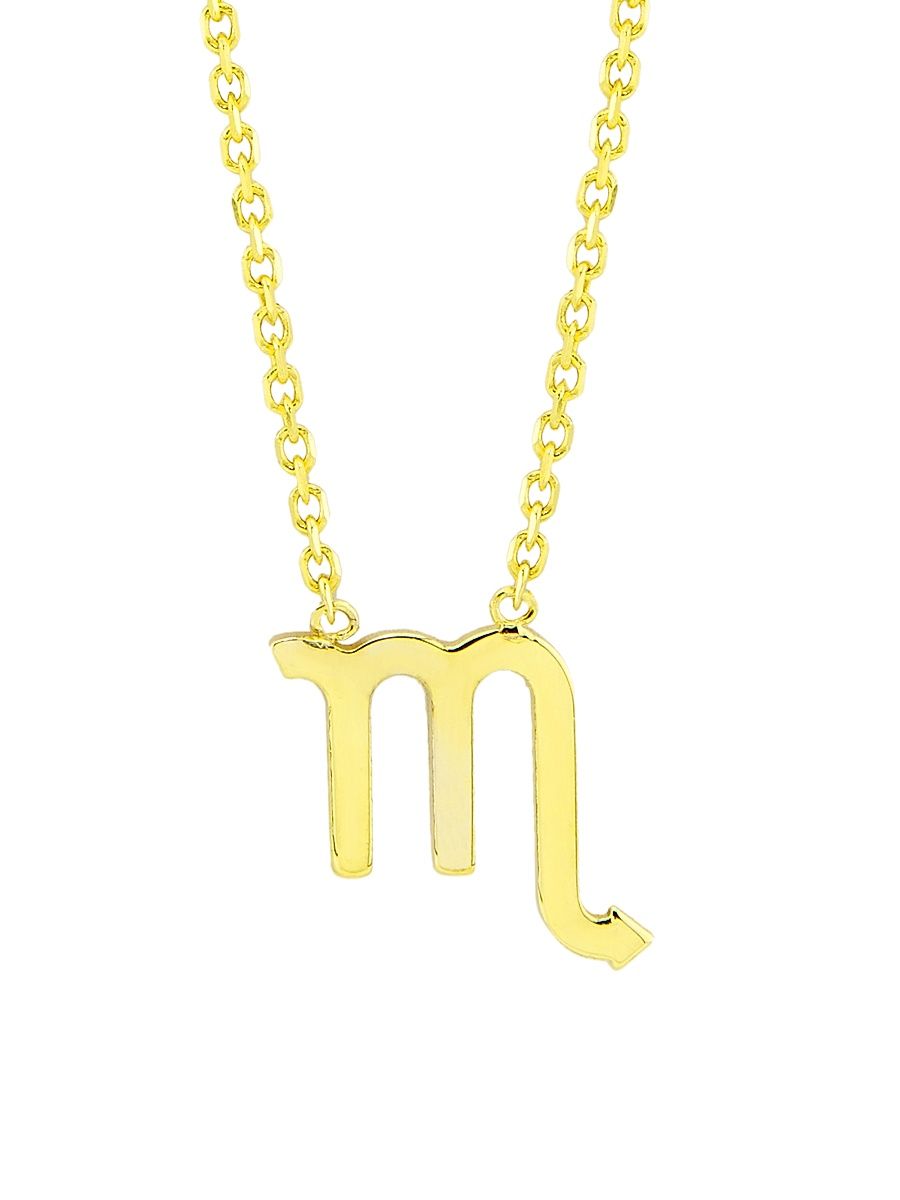 Women's 14K Gold Astrological Sign Pendant Necklace - Scorpio