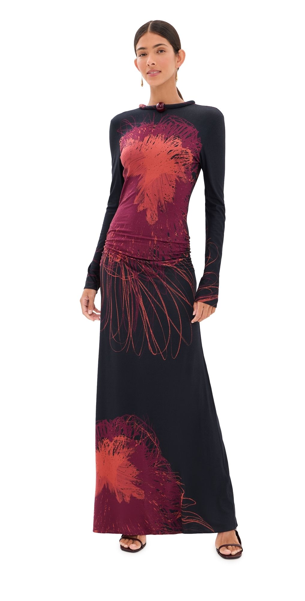 Silvia Tcherassi Gabbice Maxi Dress Navy XS