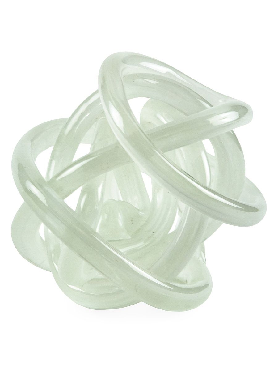 Decorative Glass Knot - Turquoise