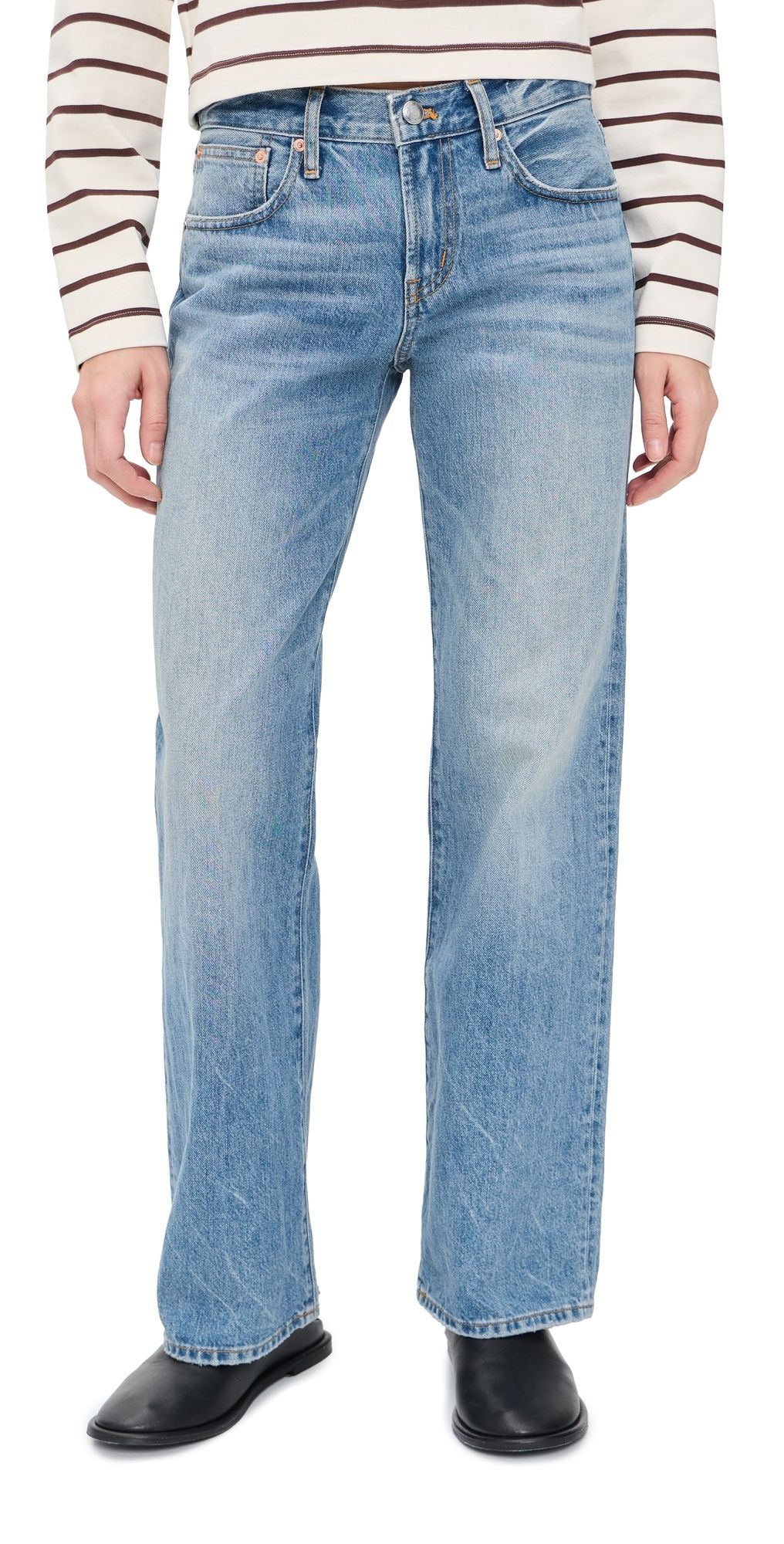 Madewell The Low-Rise Loose Jean in Midvale Wash Midvale Wash 28