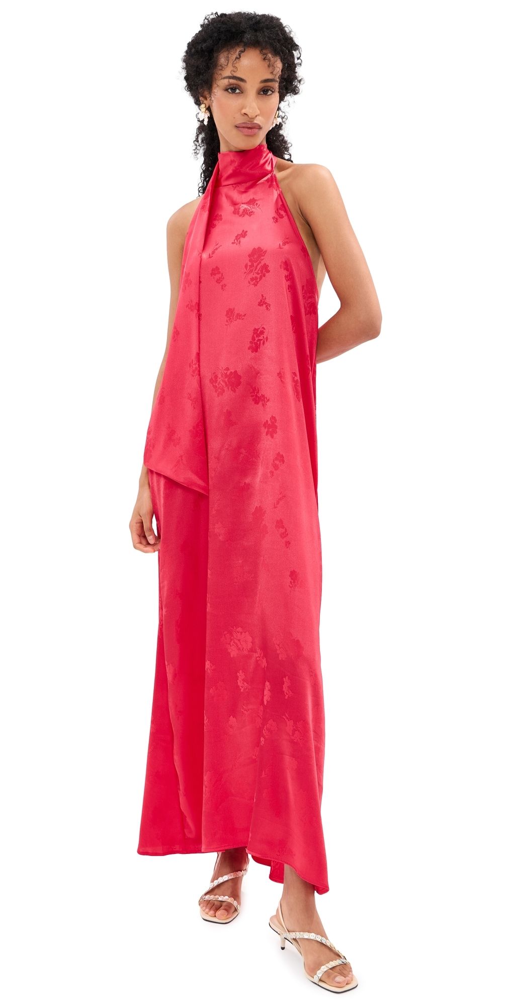 Madelynne Dune Maxi Dress Cream Floral L