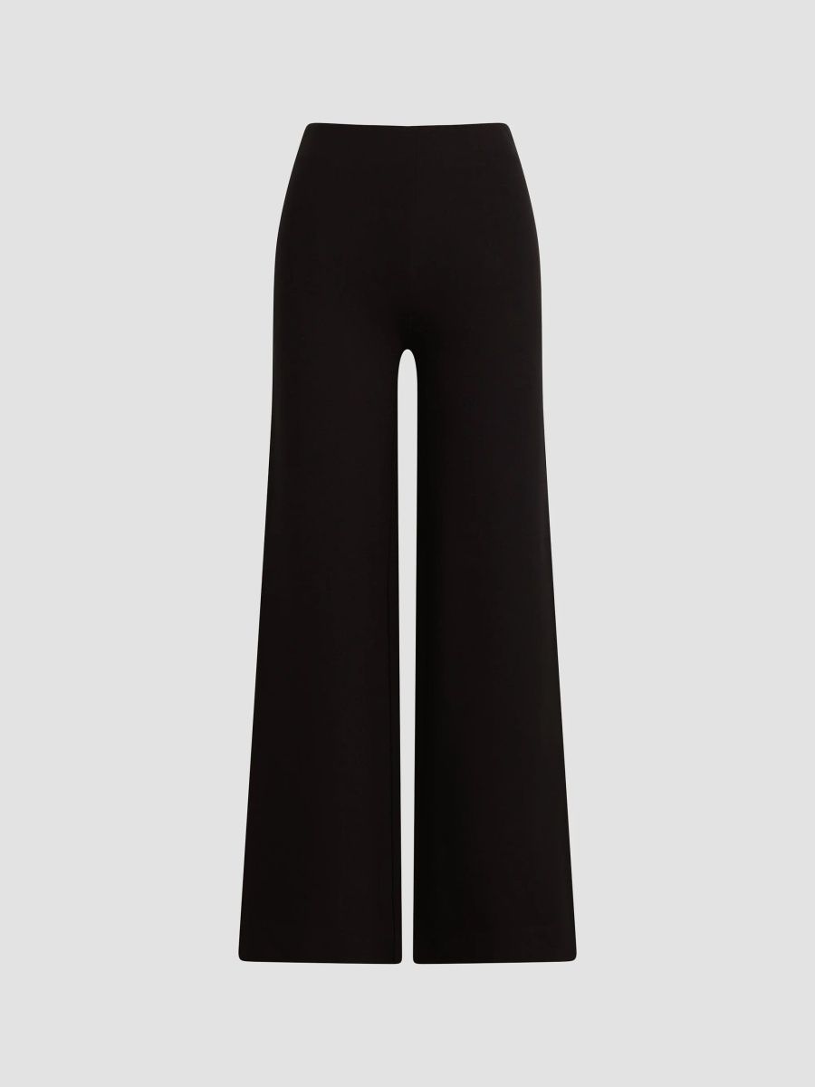 Favorite Daughter Women's Almost Yours High-Rise Wide-Leg Pants - Black - Size Large