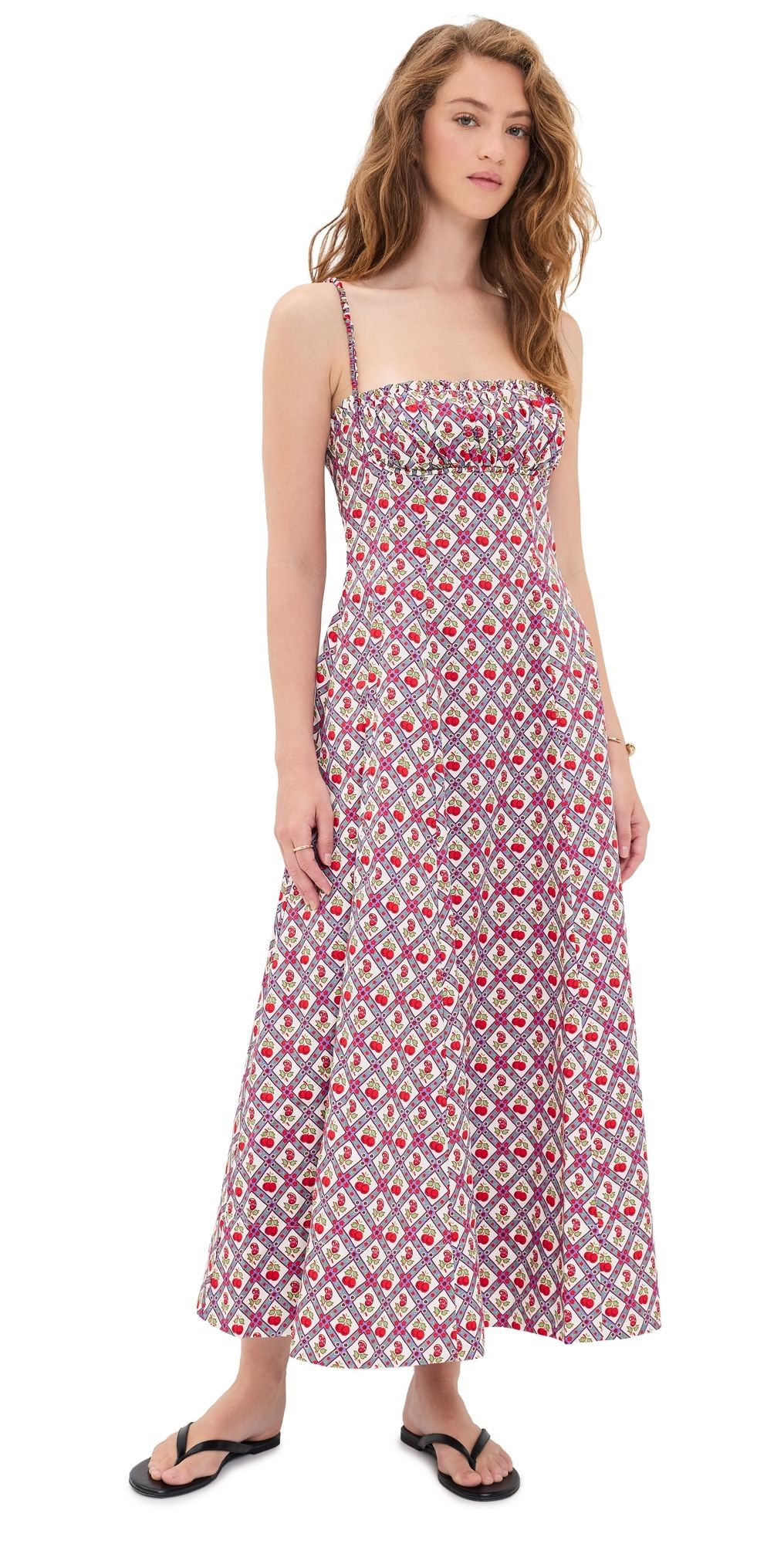 Hill House Home The Maisie Dress Diamond Cherries XXS