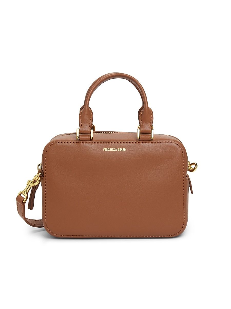 Women's Boxy Leather Top Handle Bag - Hazelwood