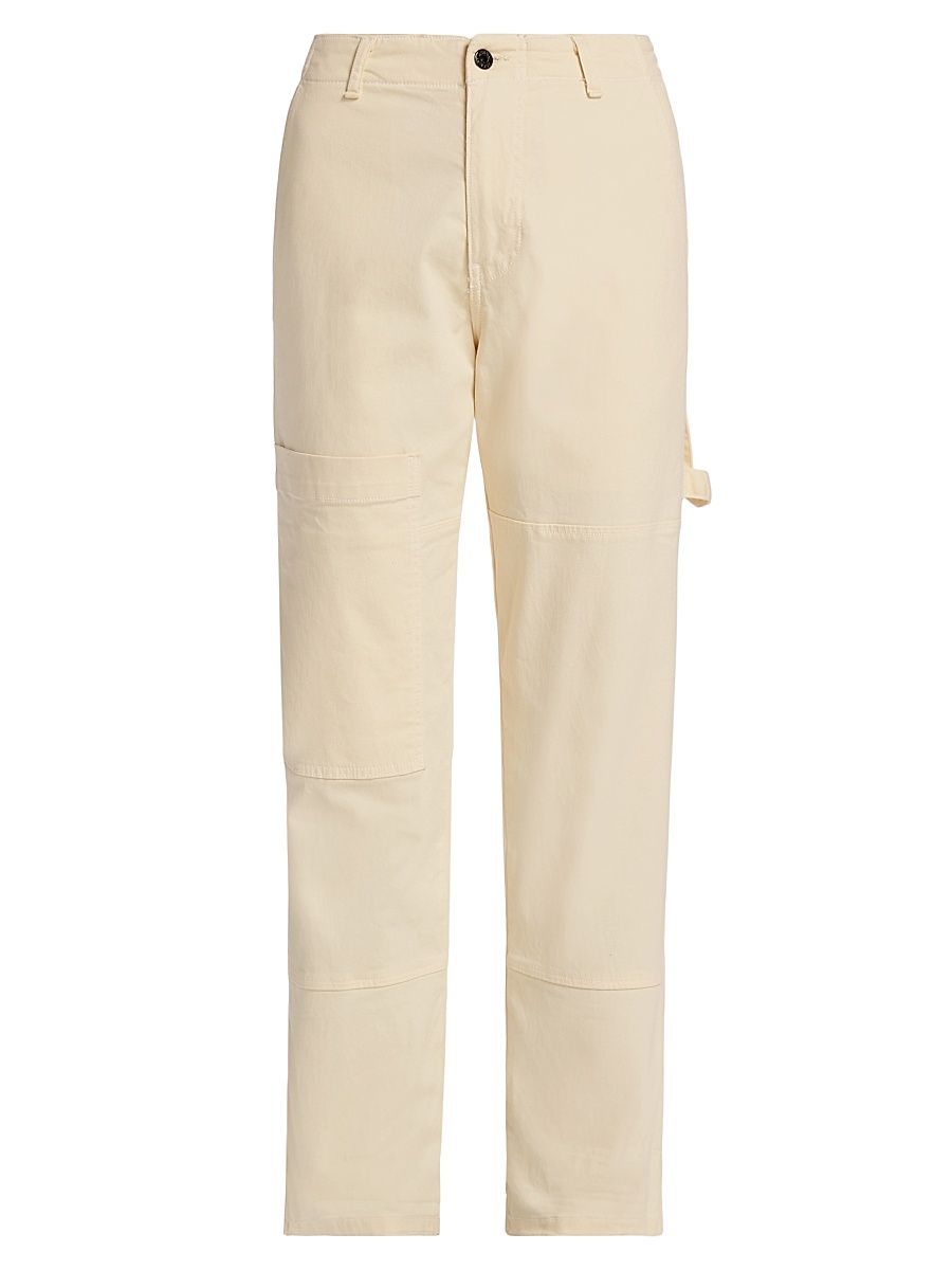 Women's Straight-Leg Carpenter Pants - Cream - Size 32