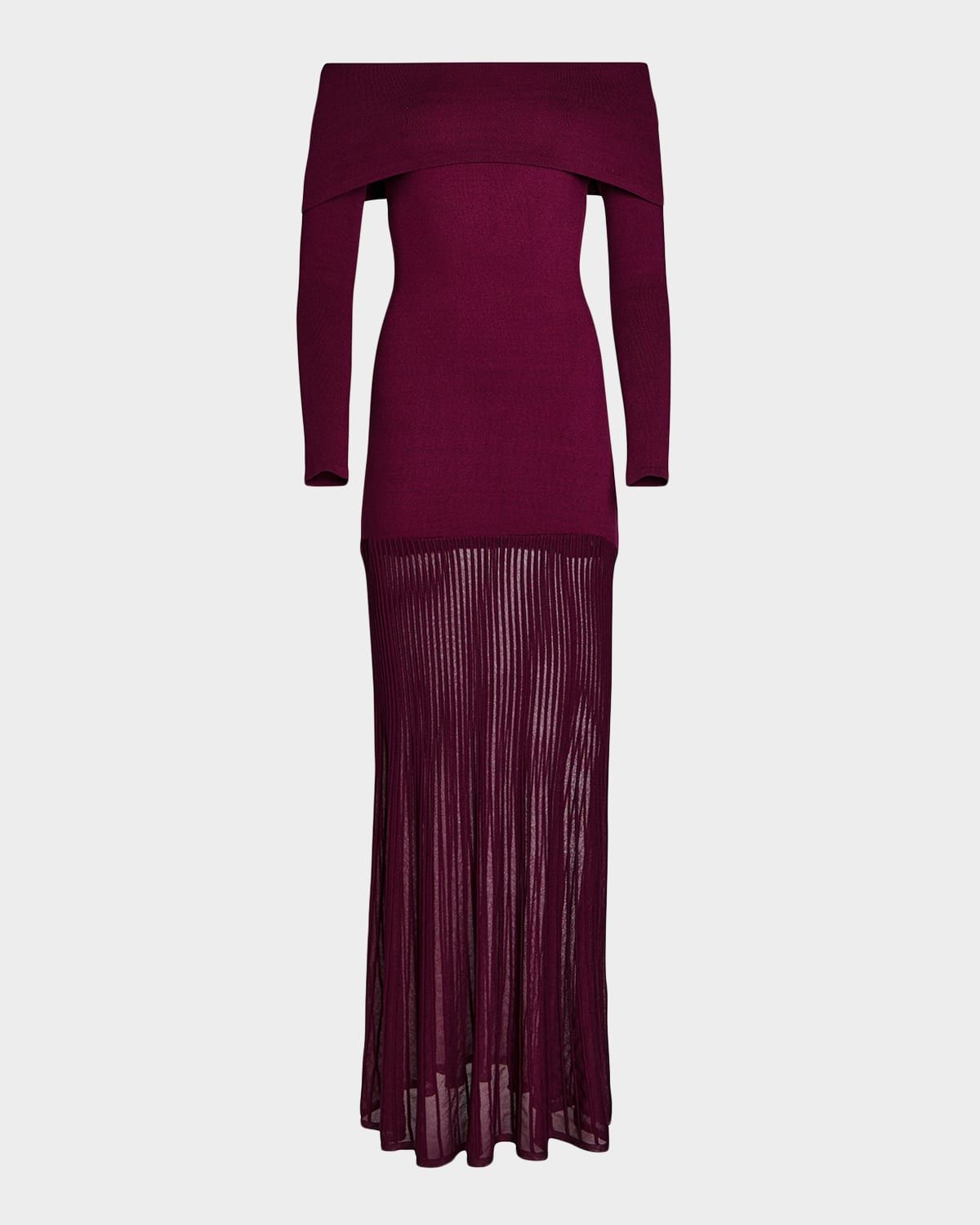 Isotta Off-Shoulder Knit Dress