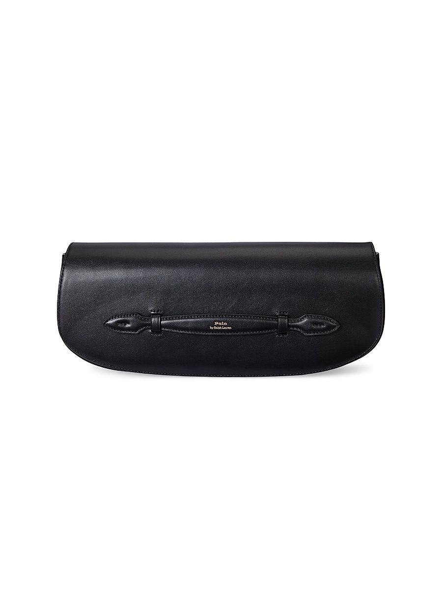 Women's Leather Clutch - Black