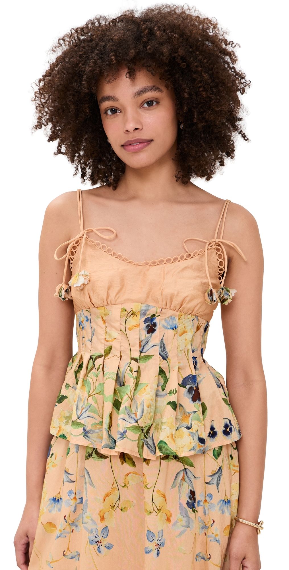 En Saison Carrera Top Blush Blue Yellow L