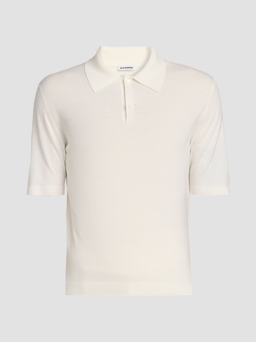 Men's Fine Wool Polo Shirt - Piuma - Size 42