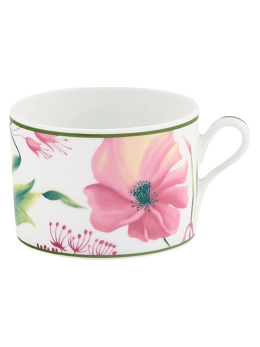 Florenza Porcelain Tea Cup - Pink White