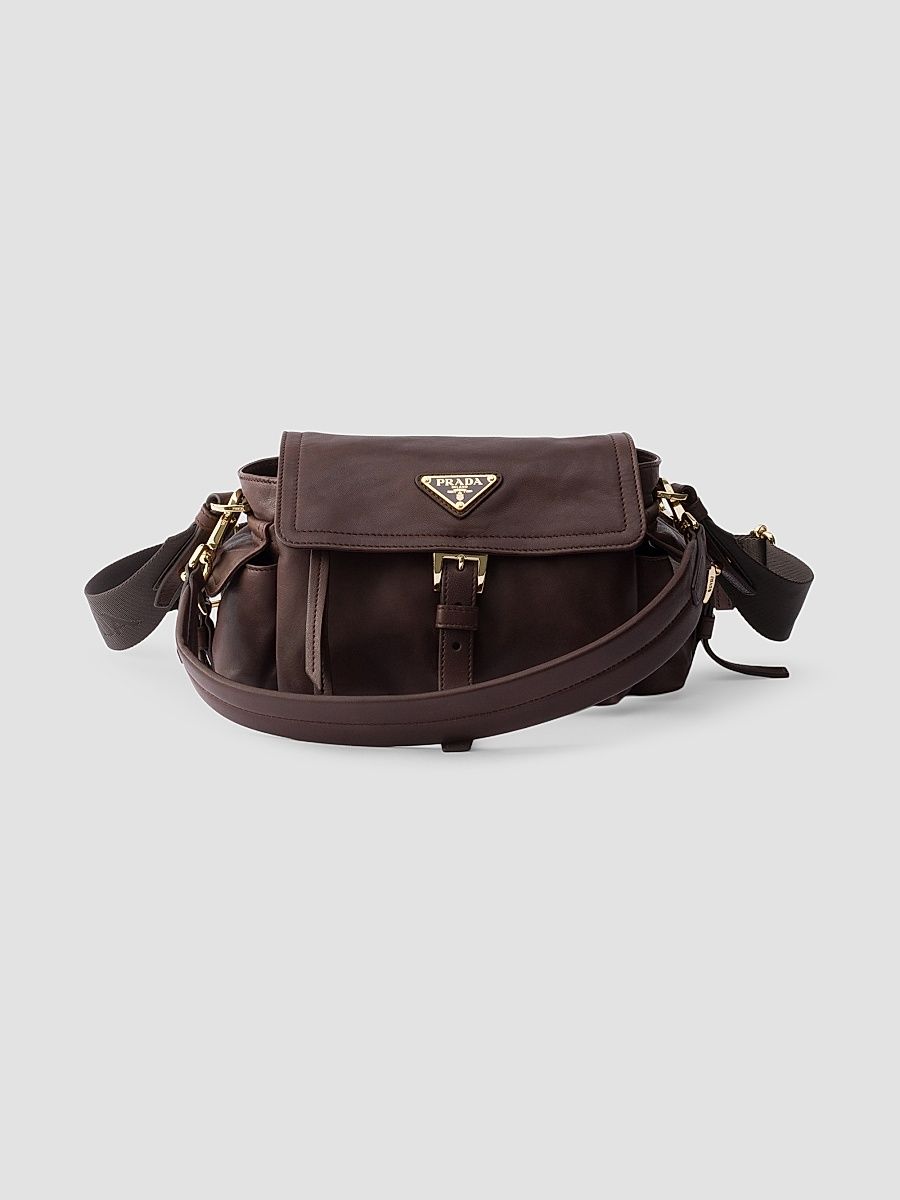 Women's Explore Nappa Leather Mini Top Handle Bag - Brown
