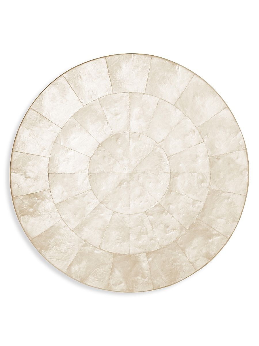 Round Capiz Placemat - Natural