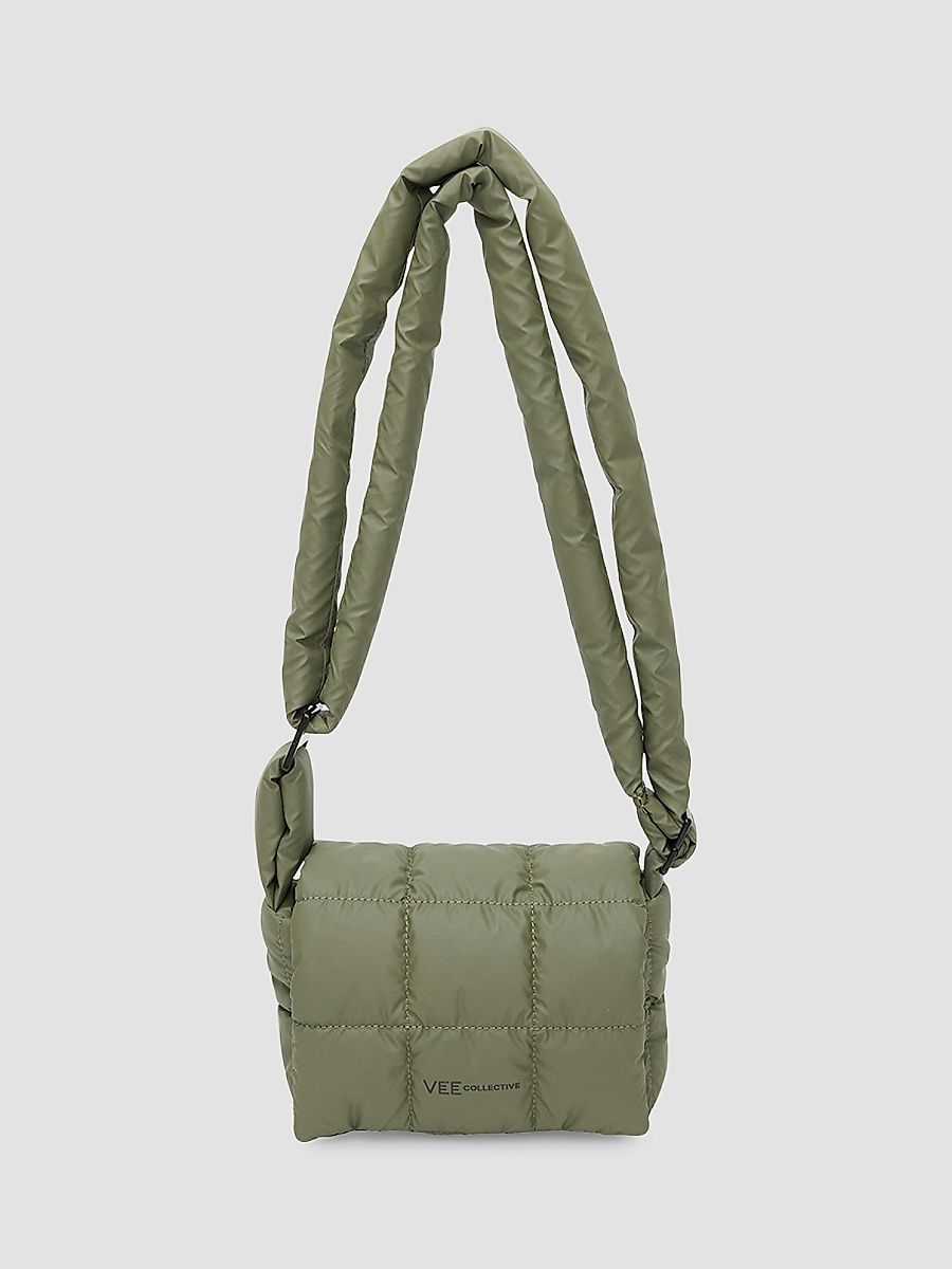 Women's Mini Porter Quilted Messenger Bag - Green