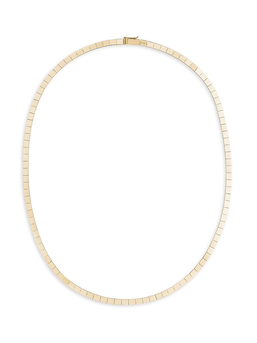 Women's Flash 14K Yellow Gold Tile Necklace - Yellow Gold