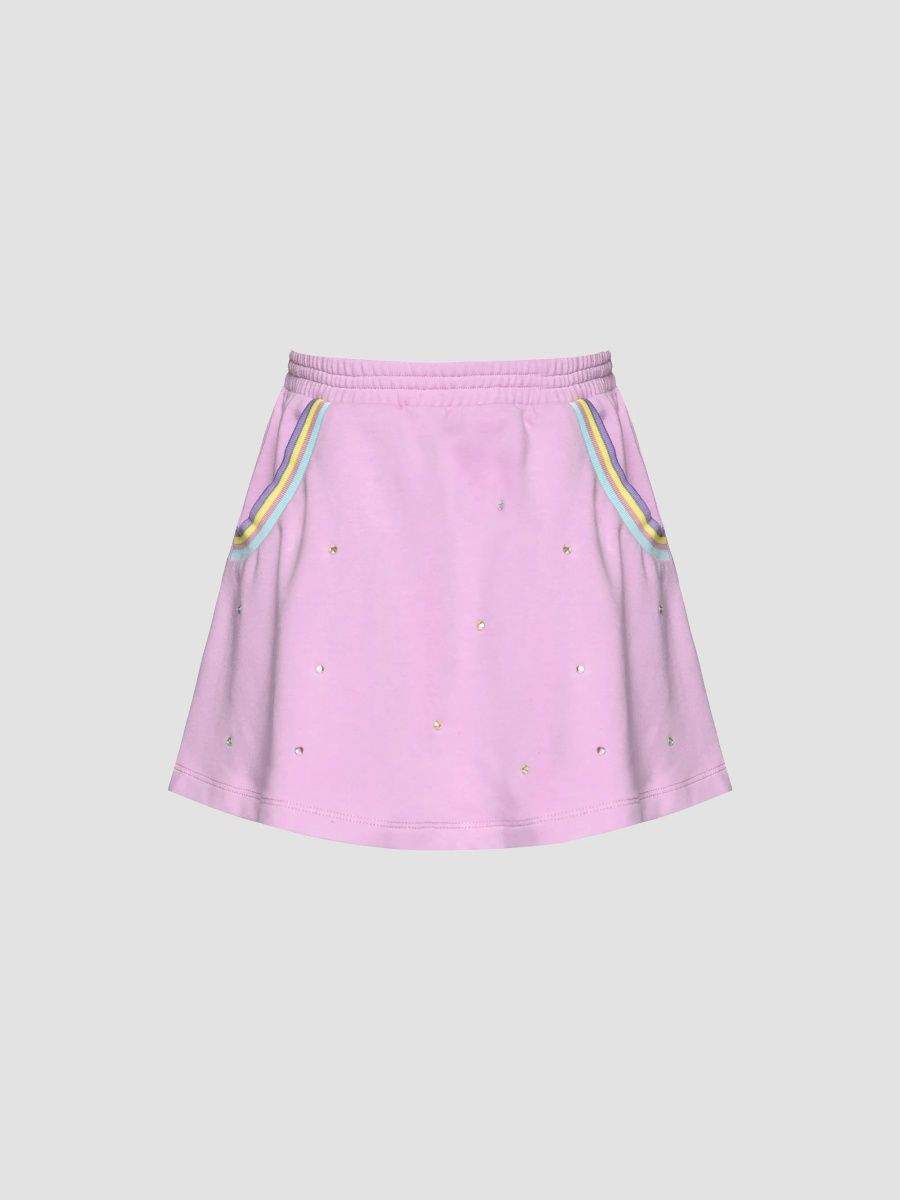 Girl's Little Girl's & Girl's Rhinestone-Embellished Skirt - Lavender - Size 10