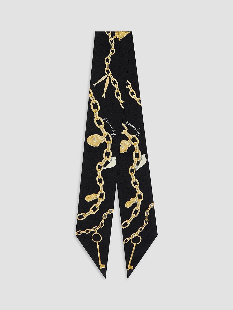 Givenchy Women's Lucky Charms Large Bandeau in Silk - Black