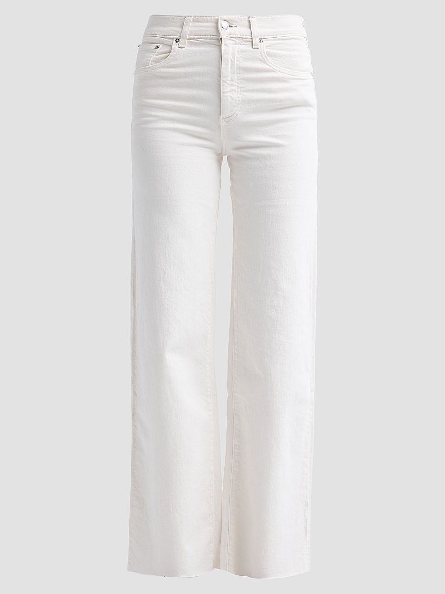 Women's Column High-Rise Straight-Leg Jeans - Bone - Size 31