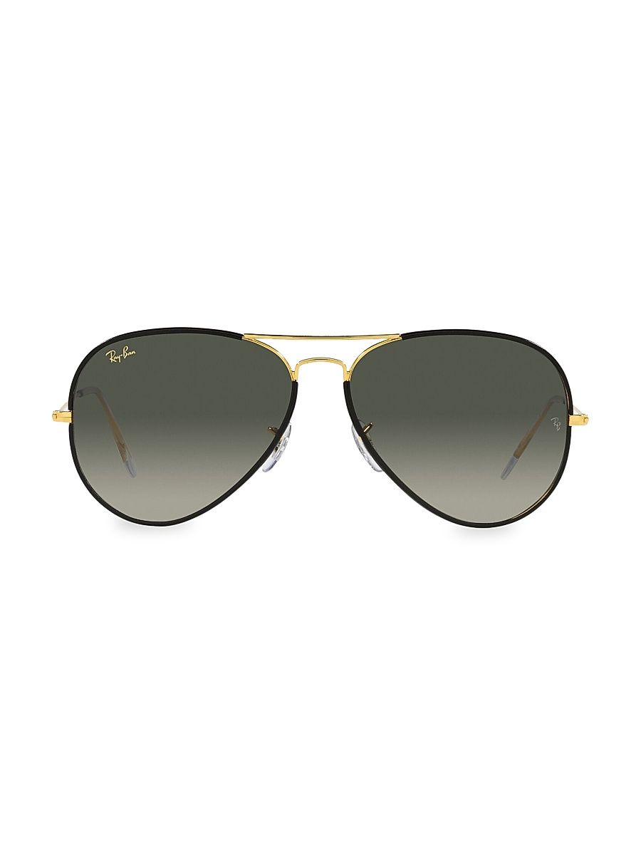 Women's RB3025 58MM Aviator Sunglasses - Black Gold