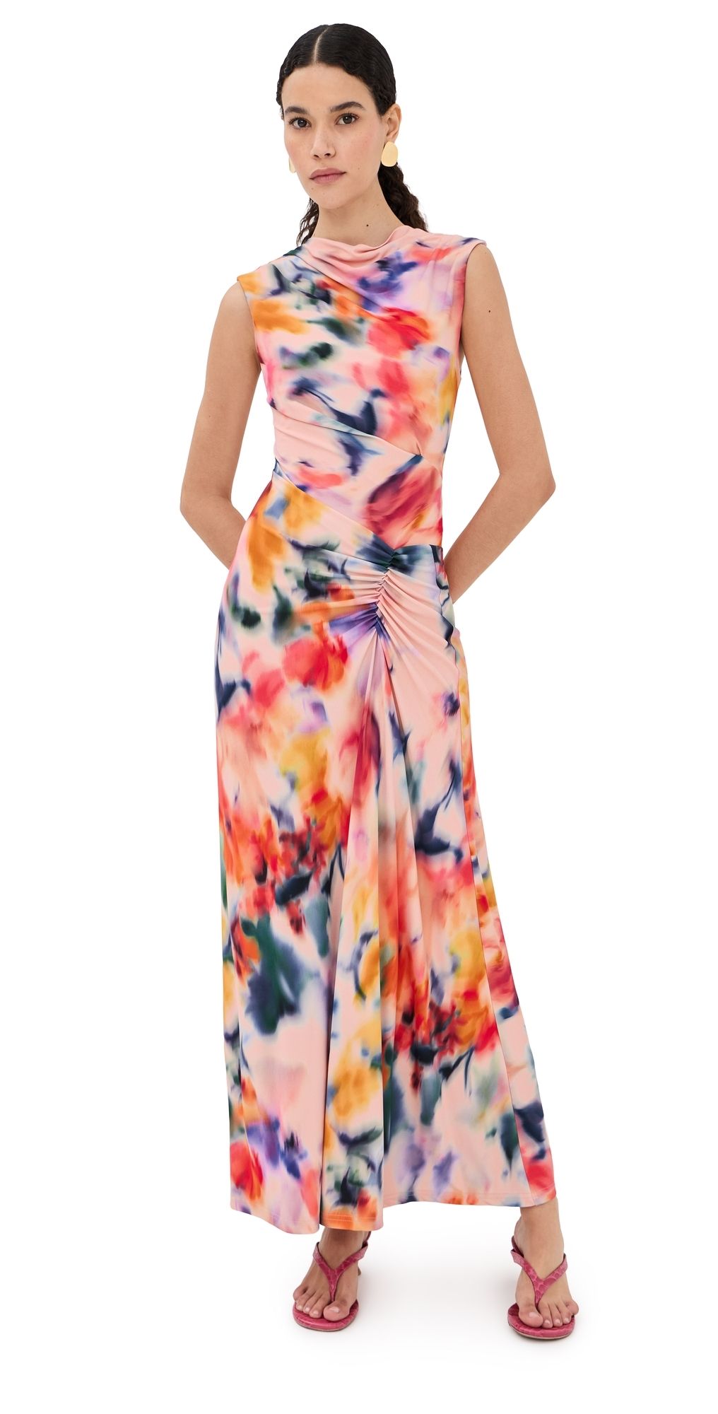 SIMKHAI Acacia Sleeveless Dress Daisy Multi XL