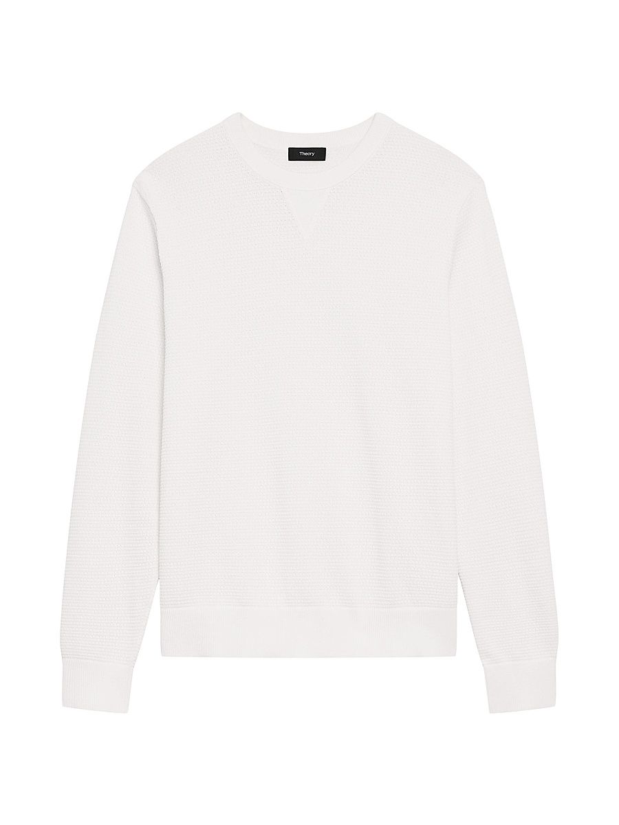 Men's Myhlo Cotton Knit Crewneck Sweater - Ivory - Size XL