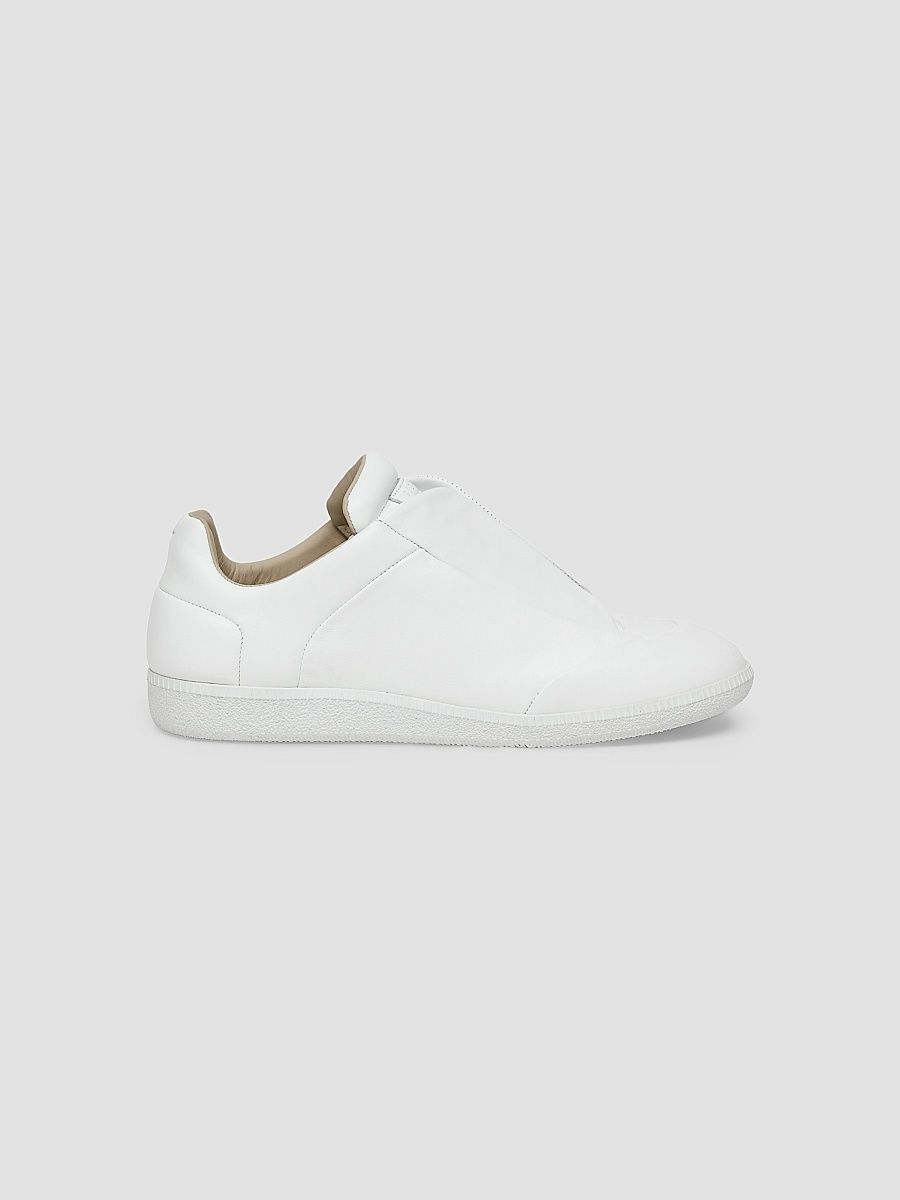 Men's Future Low-Top Leather Sneakers - White - Size 13.5